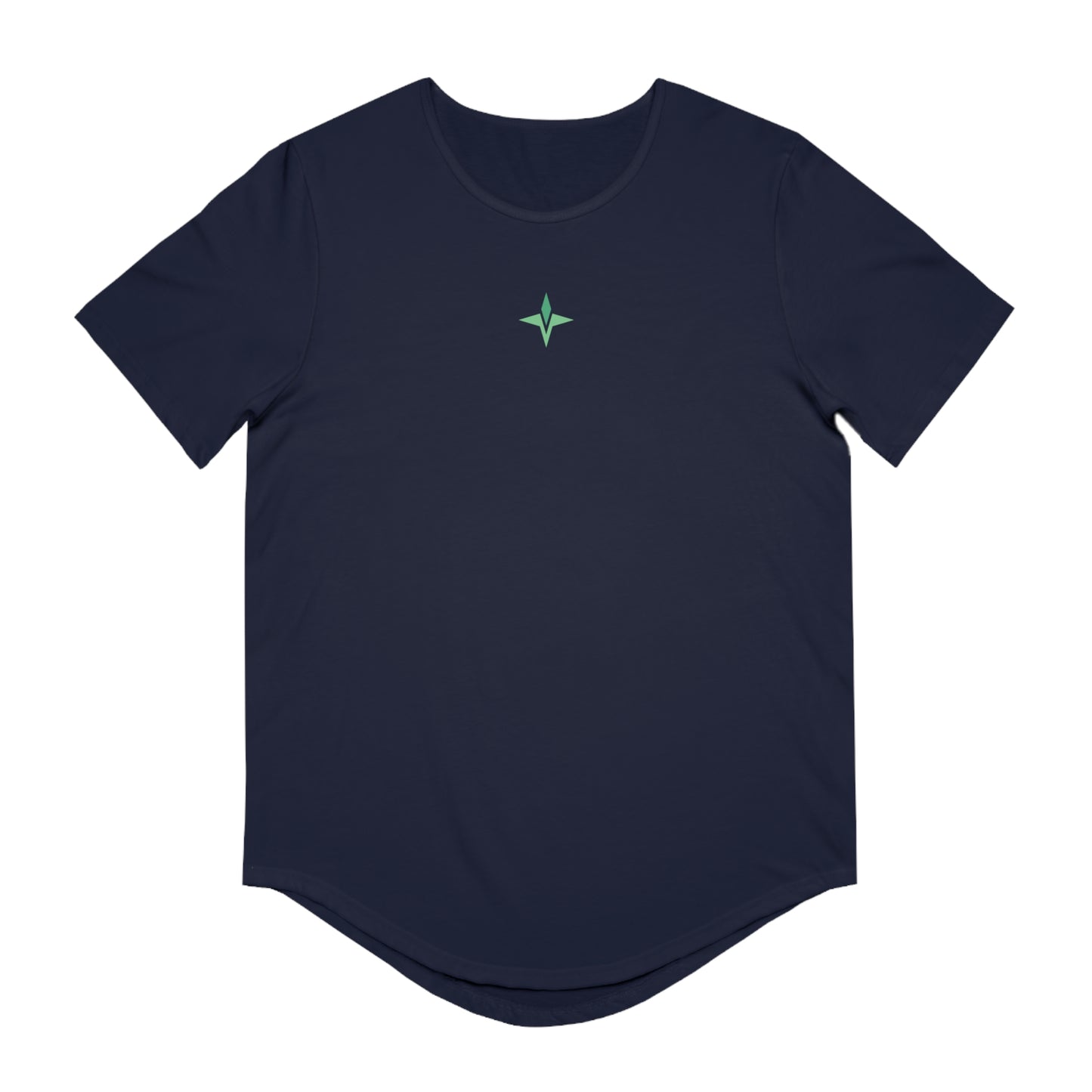 Savant Gym Tee Green Product Pic Front Navy