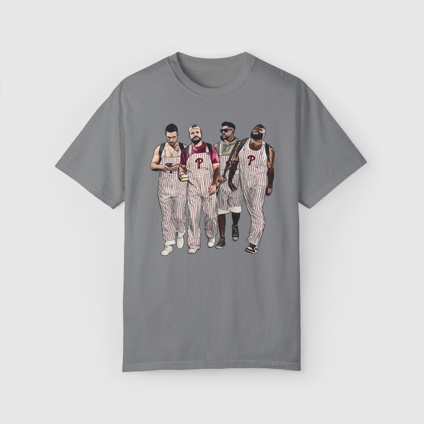 Philly Boys Overalls 24' Tee Product Pic Front Granite
