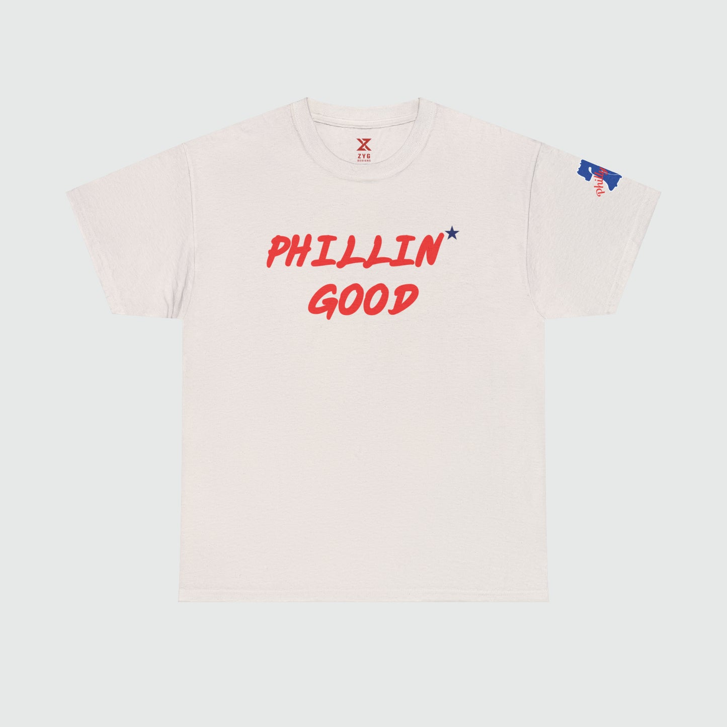 Phillin' Good Phillies Tee Product Pic Front Ice Grey