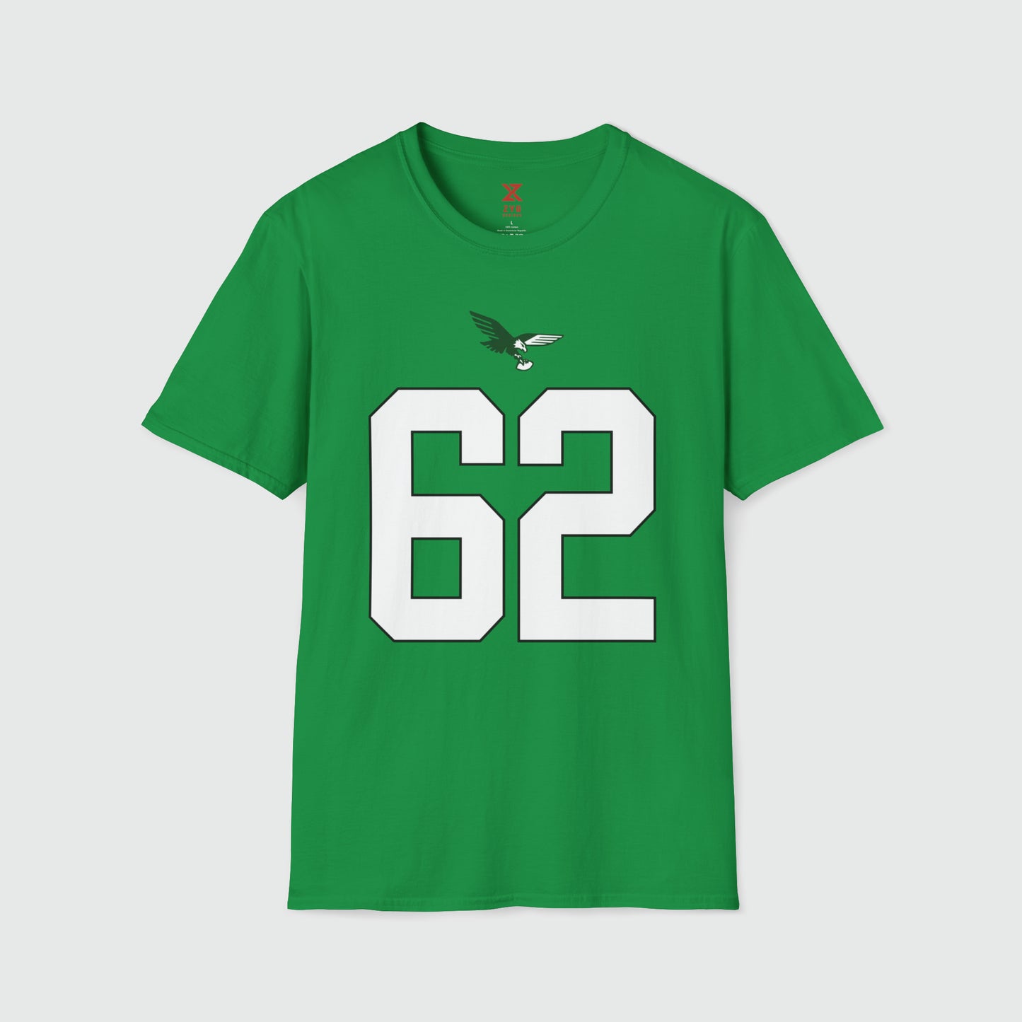 Jason Kelce Shirsey Product Pic Front Irish Green