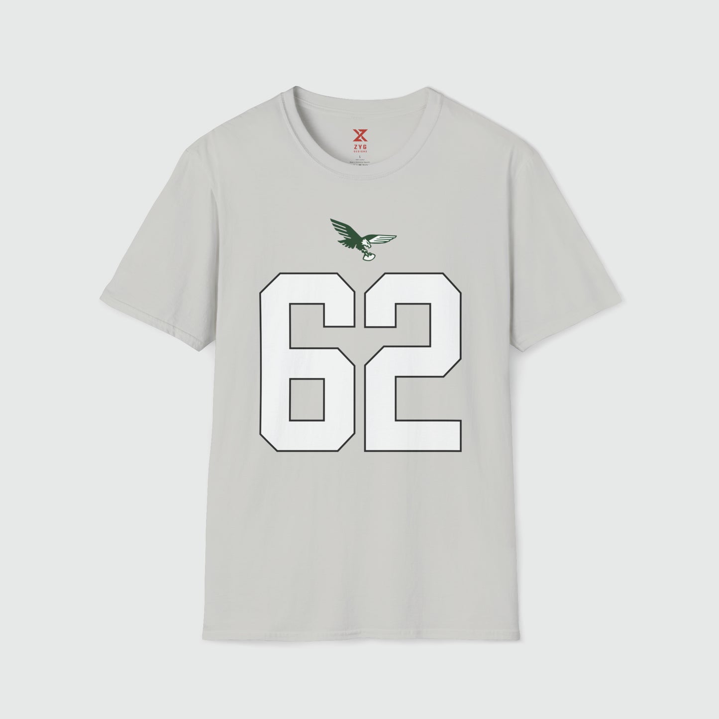 Jason Kelce Shirsey Product Pic Front Ice Greyl