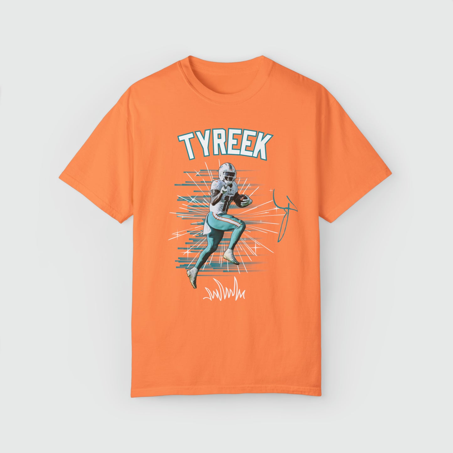 Tyreek Hill Signature Tee Peace Sign Product Pic Front Melon