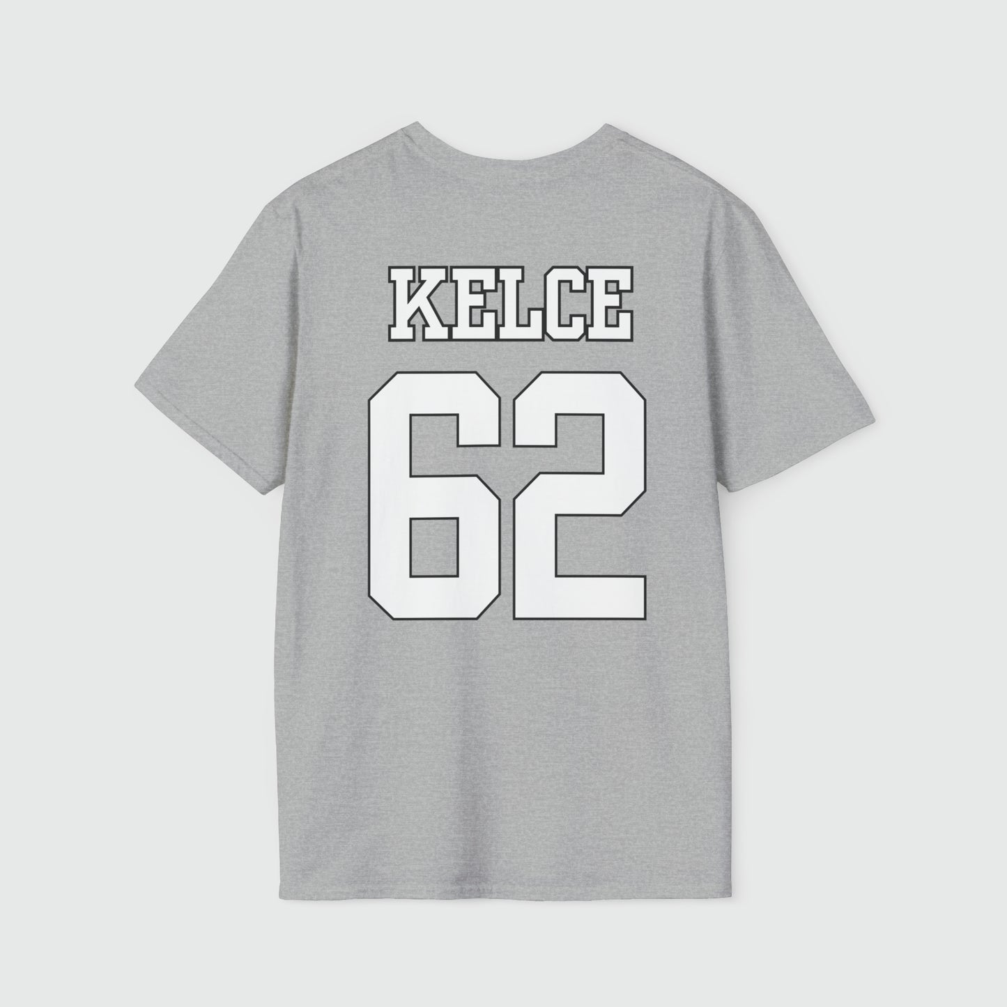 Jason Kelce Shirsey Product Pic Back Sport Grey