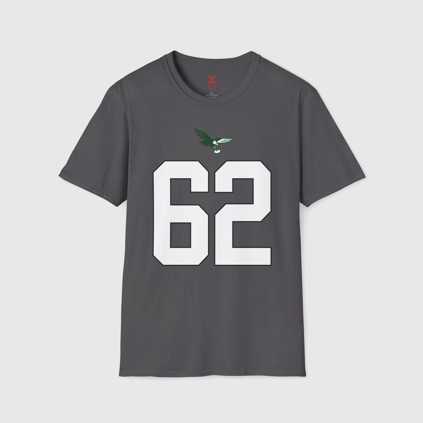 Jason Kelce Shirsey Product Pic Front Charcoal