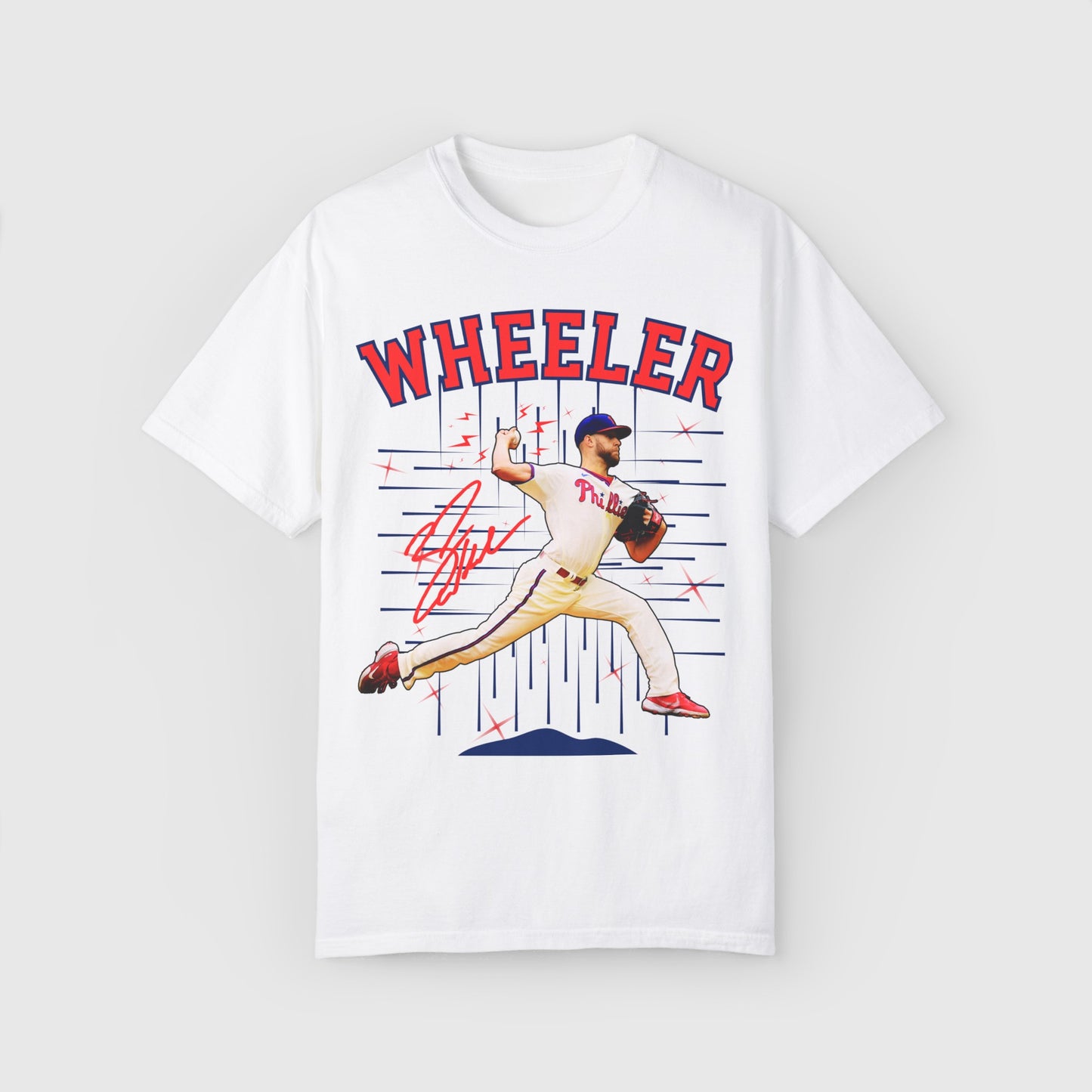 Zack Wheeler Signature Tee Product Pic Front White