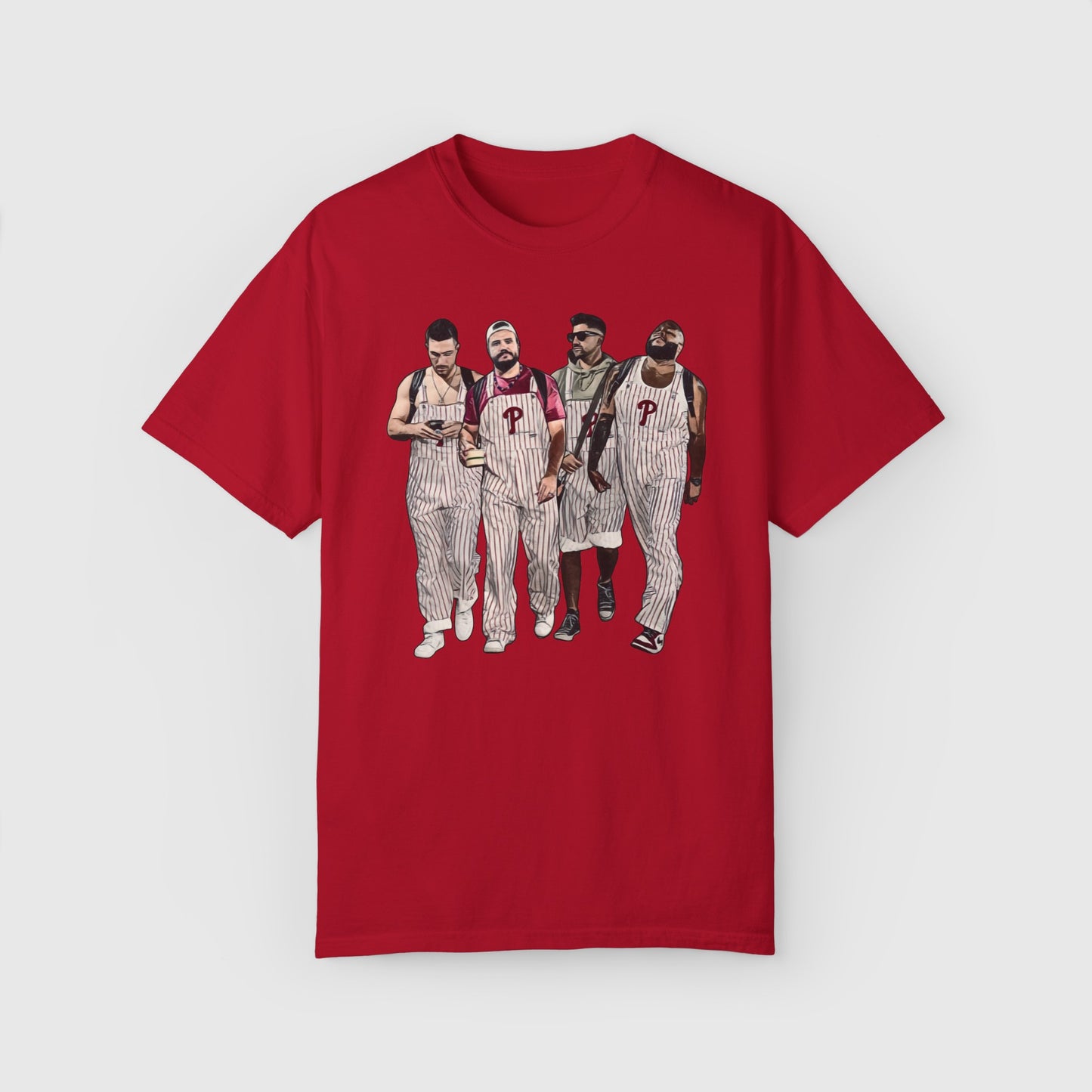 Philly Boys Overalls 24' Tee Product Pic Front Red