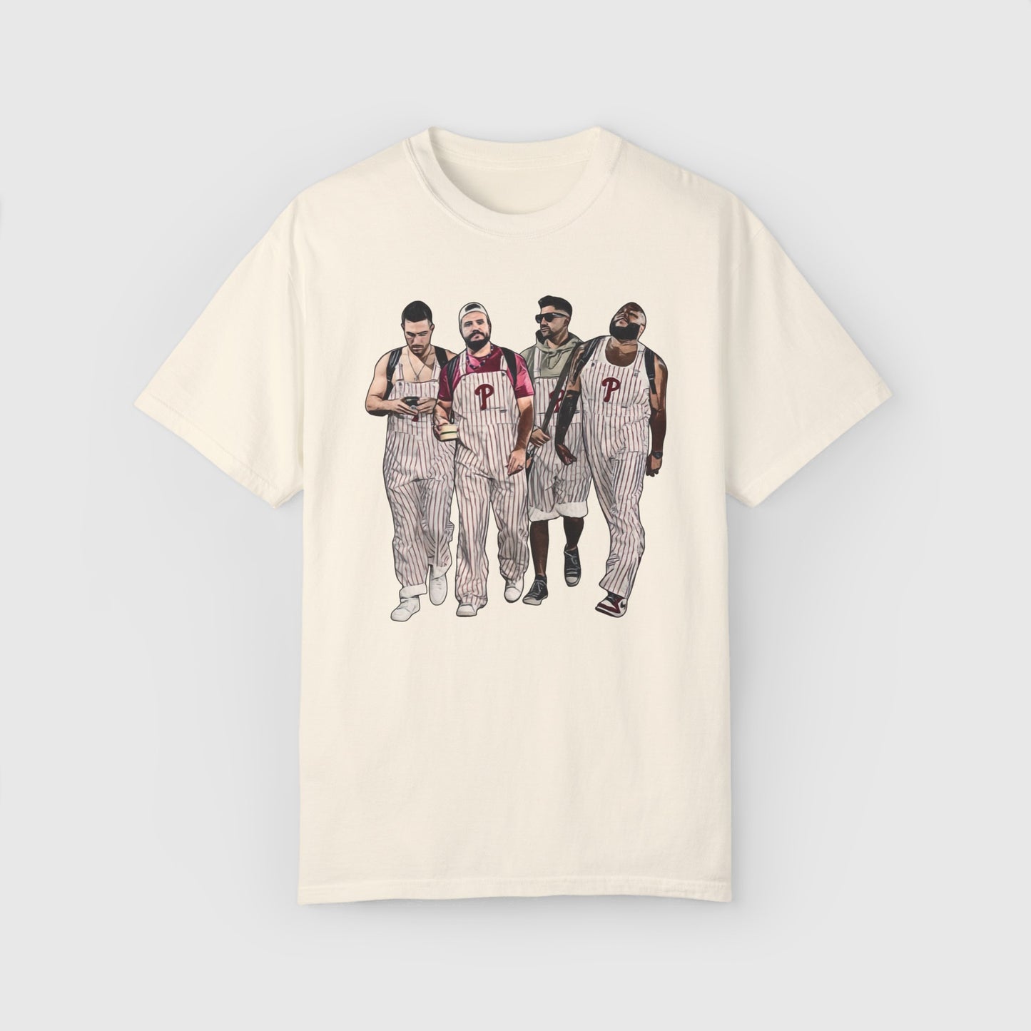 Philly Boys Overalls 24' Tee Product Pic Front Ivory