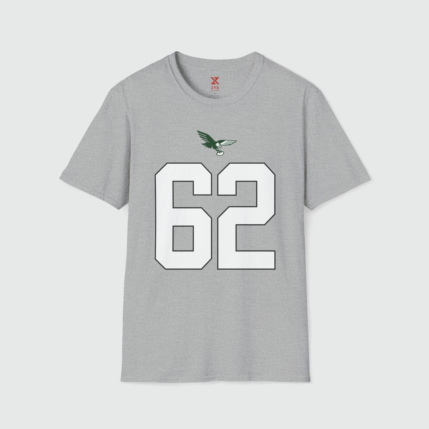Jason Kelce Shirsey Product Pic Front Sport Grey