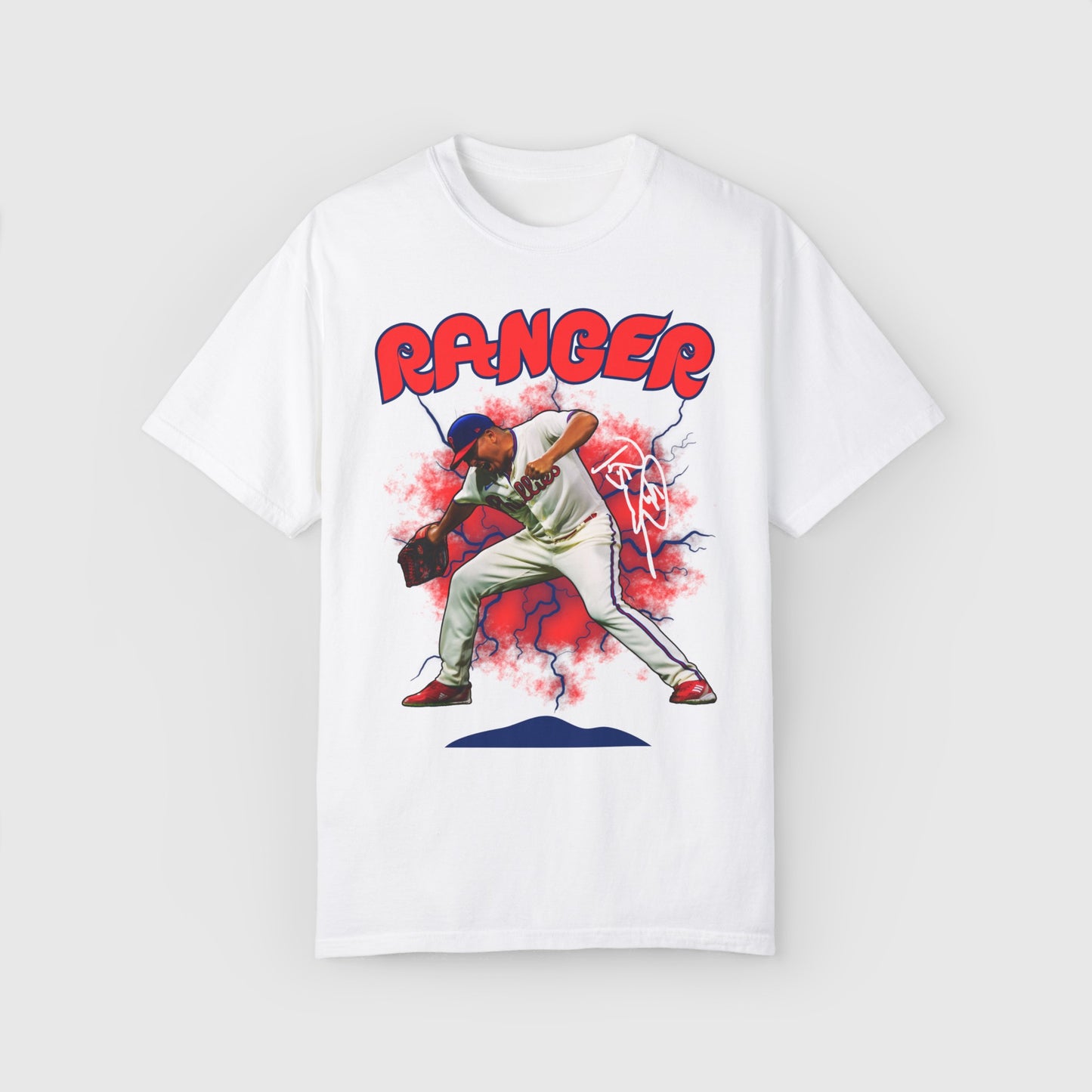Ranger Suarez Signature Tee Product Pic Front White