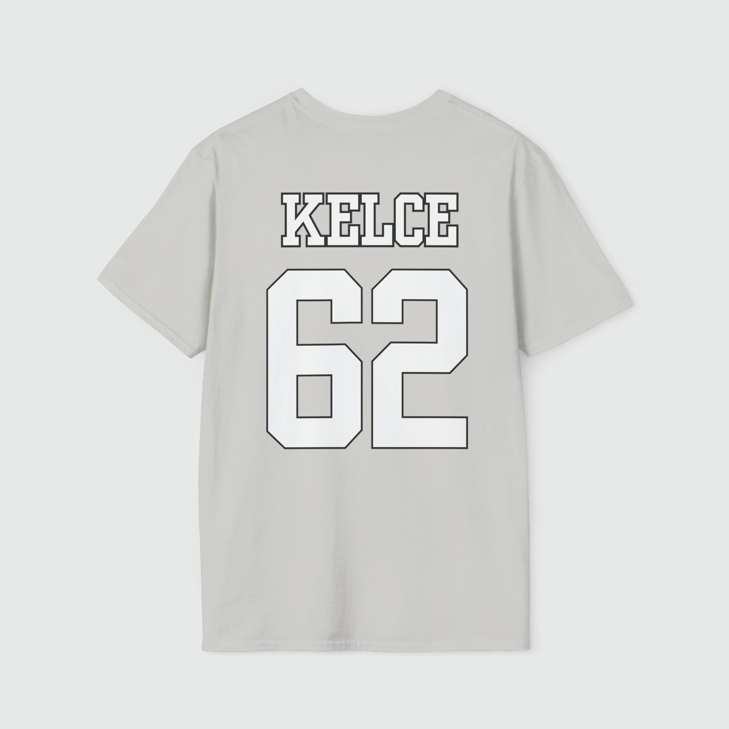 Jason Kelce Shirsey Product Pic Back Ice Grey