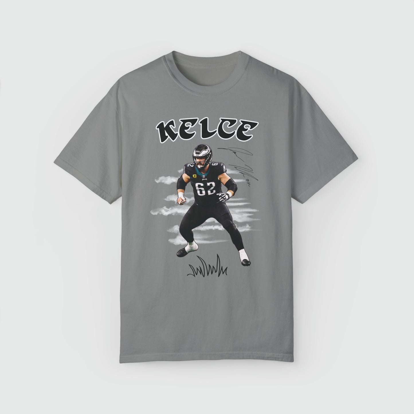 Jason Kelce Signature Tee Product Pic Front Granite