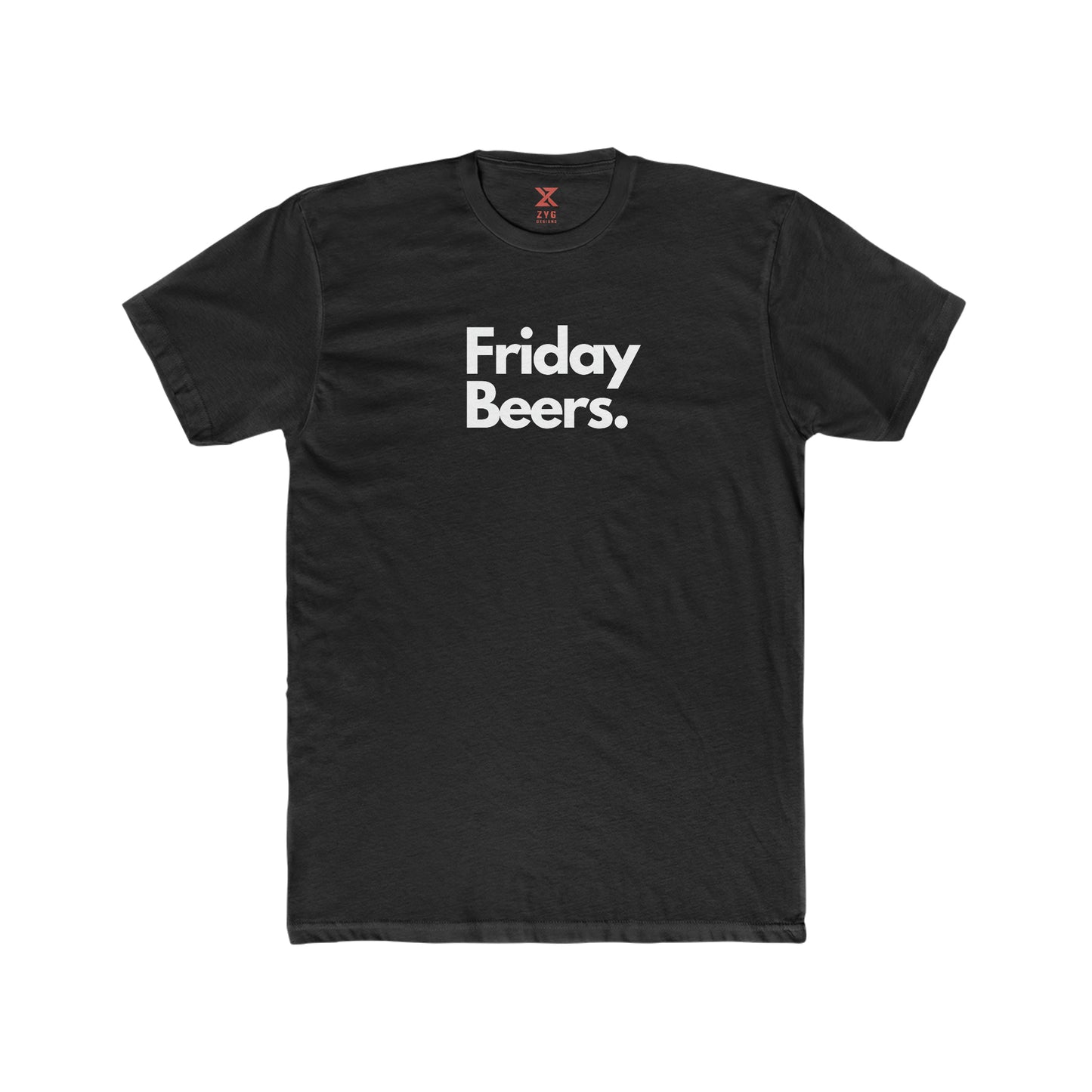 Friday Beers Shirt Product Pic Front Black