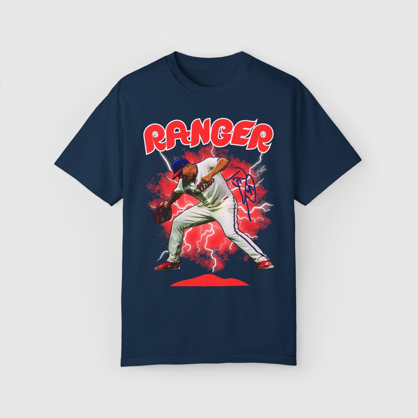 Ranger Suarez Signature Tee Product Pic Front True Navy
