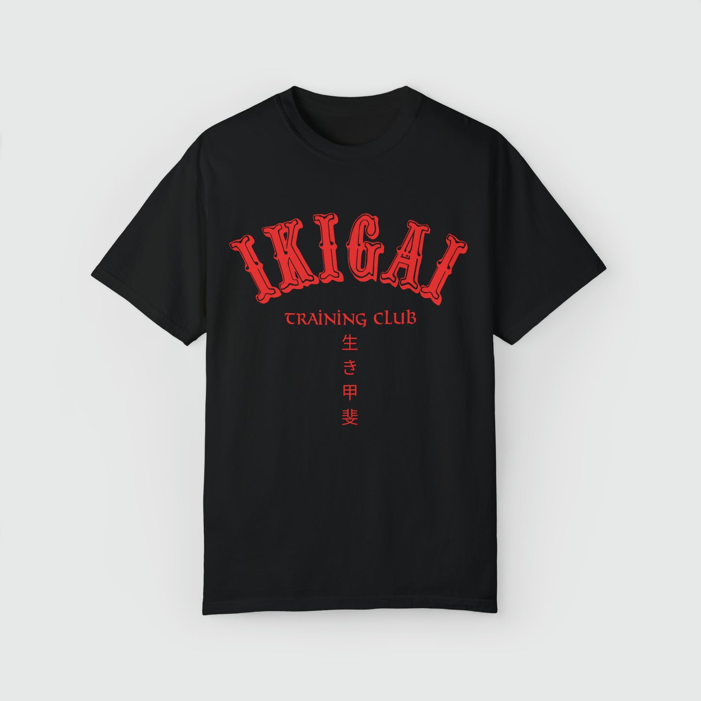 IKIGAI Training Club Tee Product Pic Front Black