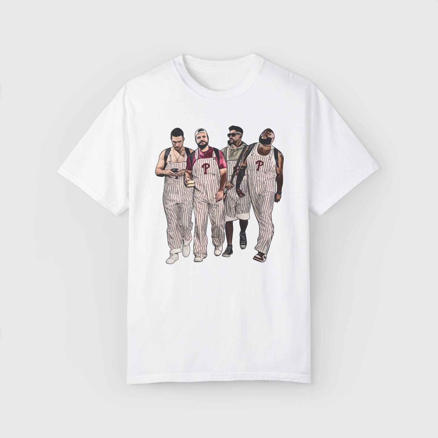 Philly Boys Overalls 24' Tee Product Pic Front White