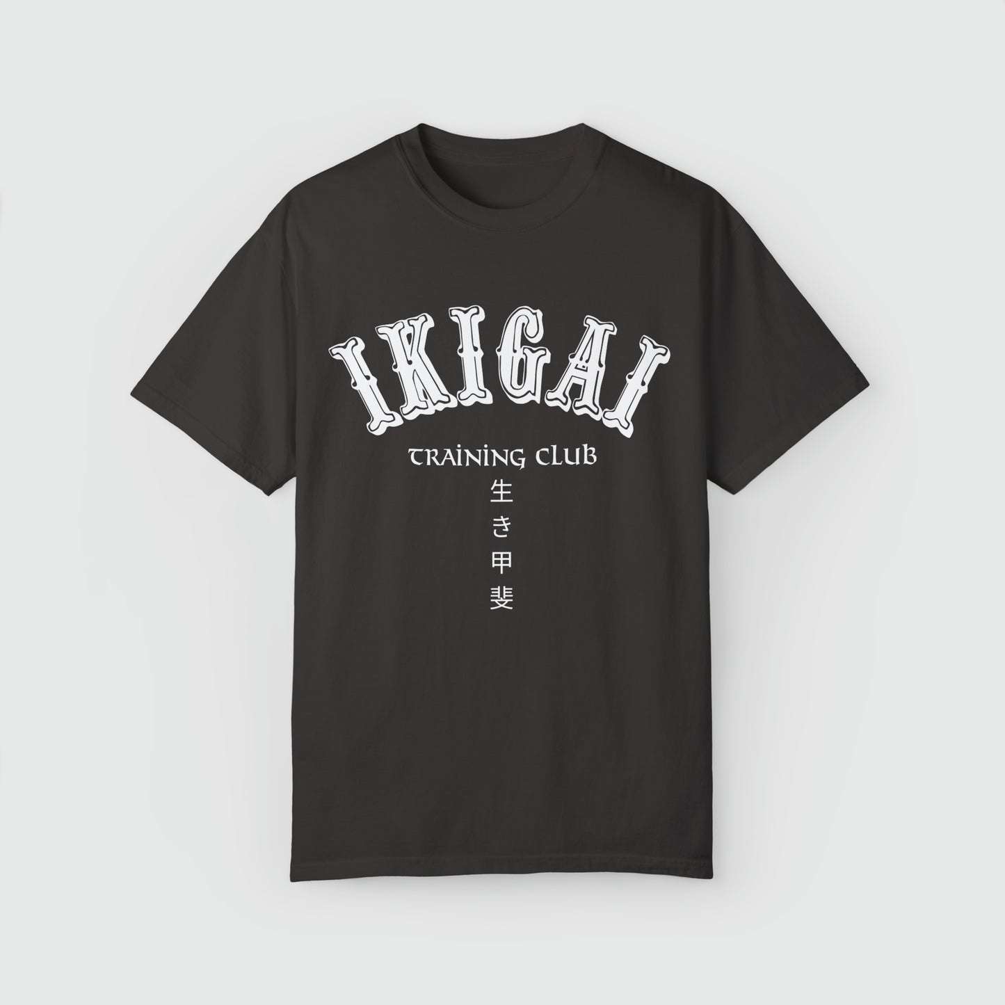IKIGAI Training Club Tee Product Pic Front Graphite