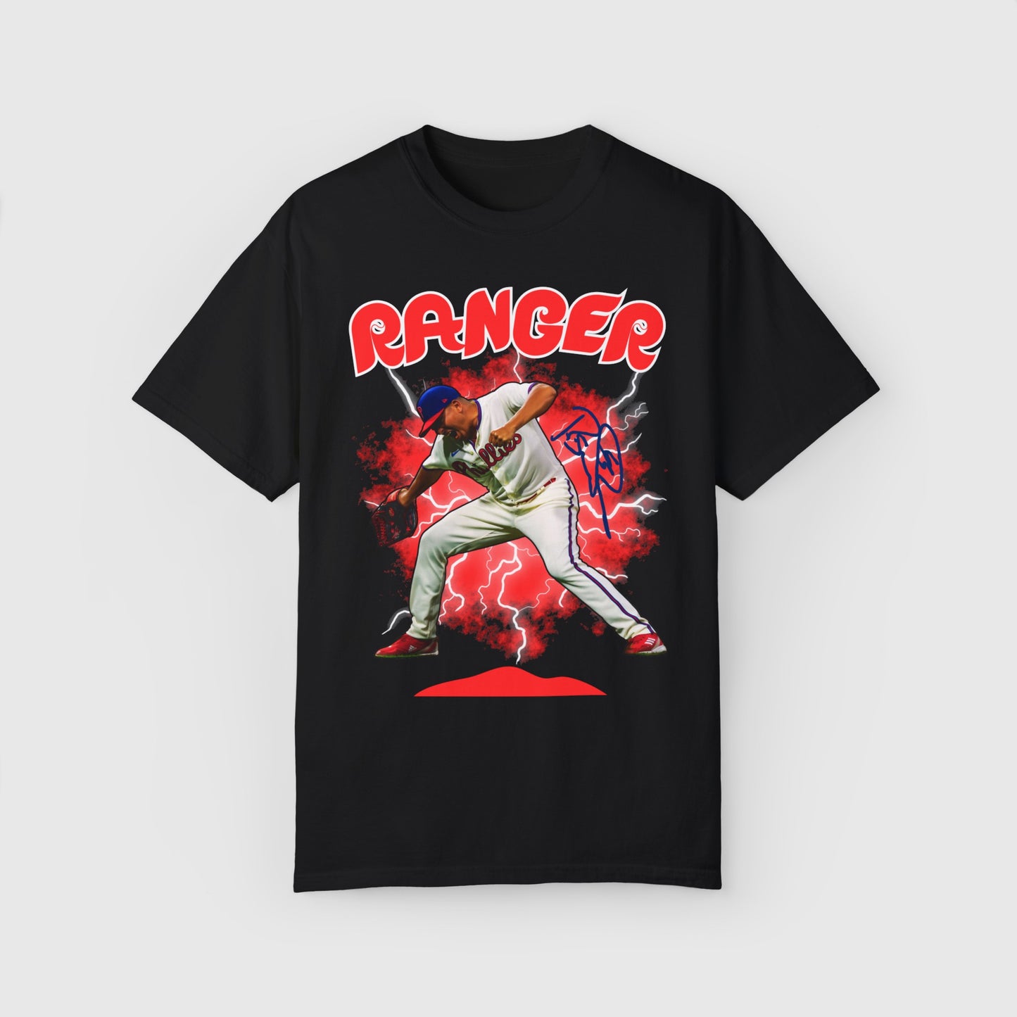 Ranger Suarez Signature Tee Product Pic Front Black