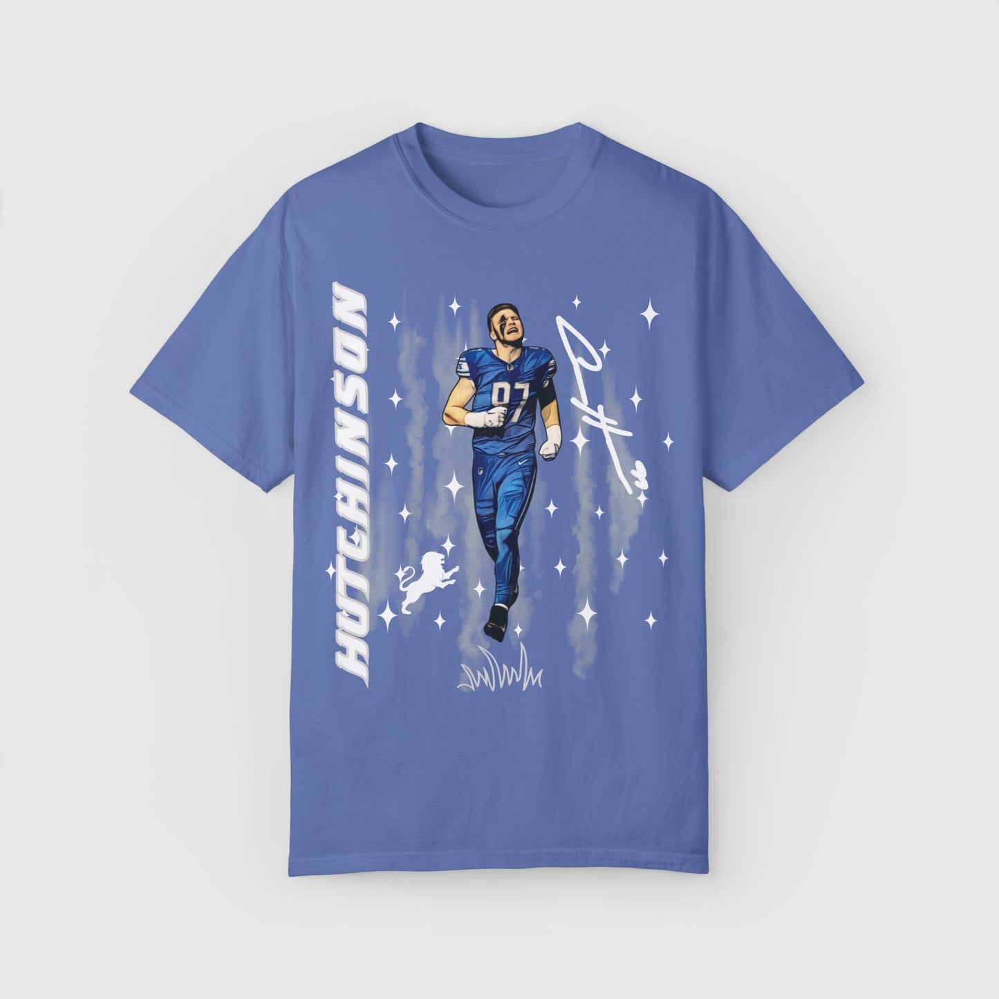 Aiden Hutchinson Ink Art Signature Tee Product Pic Mystic Blue