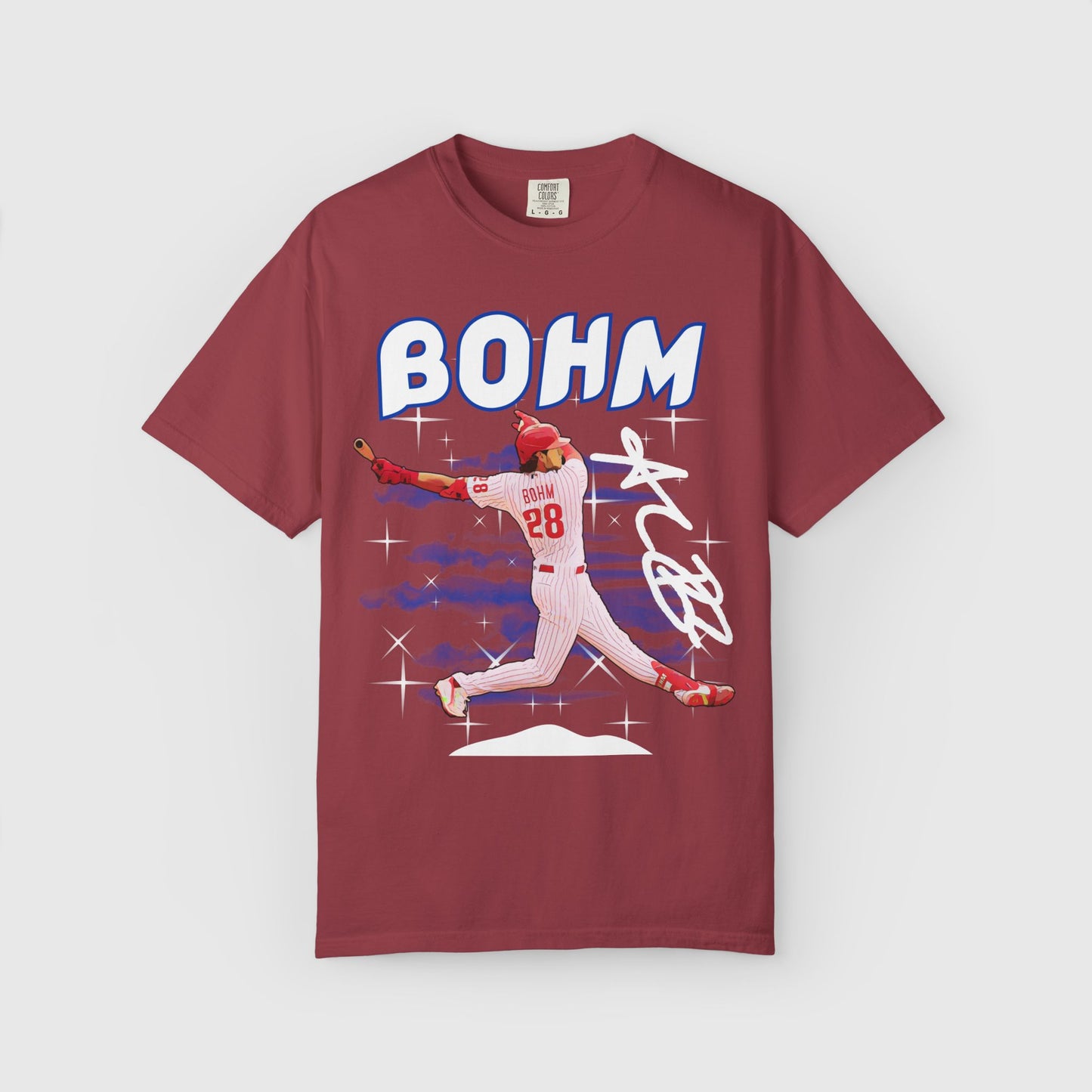Alec Bohm Cartoon Tee Product Pic Chili