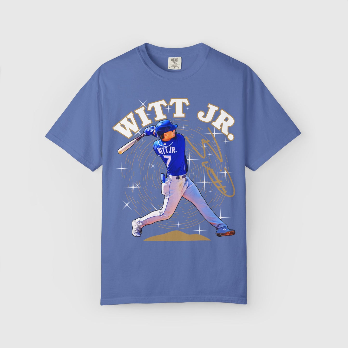 Bobby Witt Jr. Signature Tee Product Pic Mystic Blue