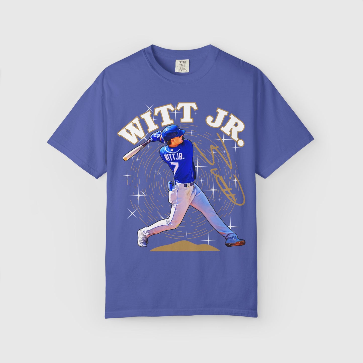 Bobby Witt Jr. Signature Tee Product Pic Periwinkle