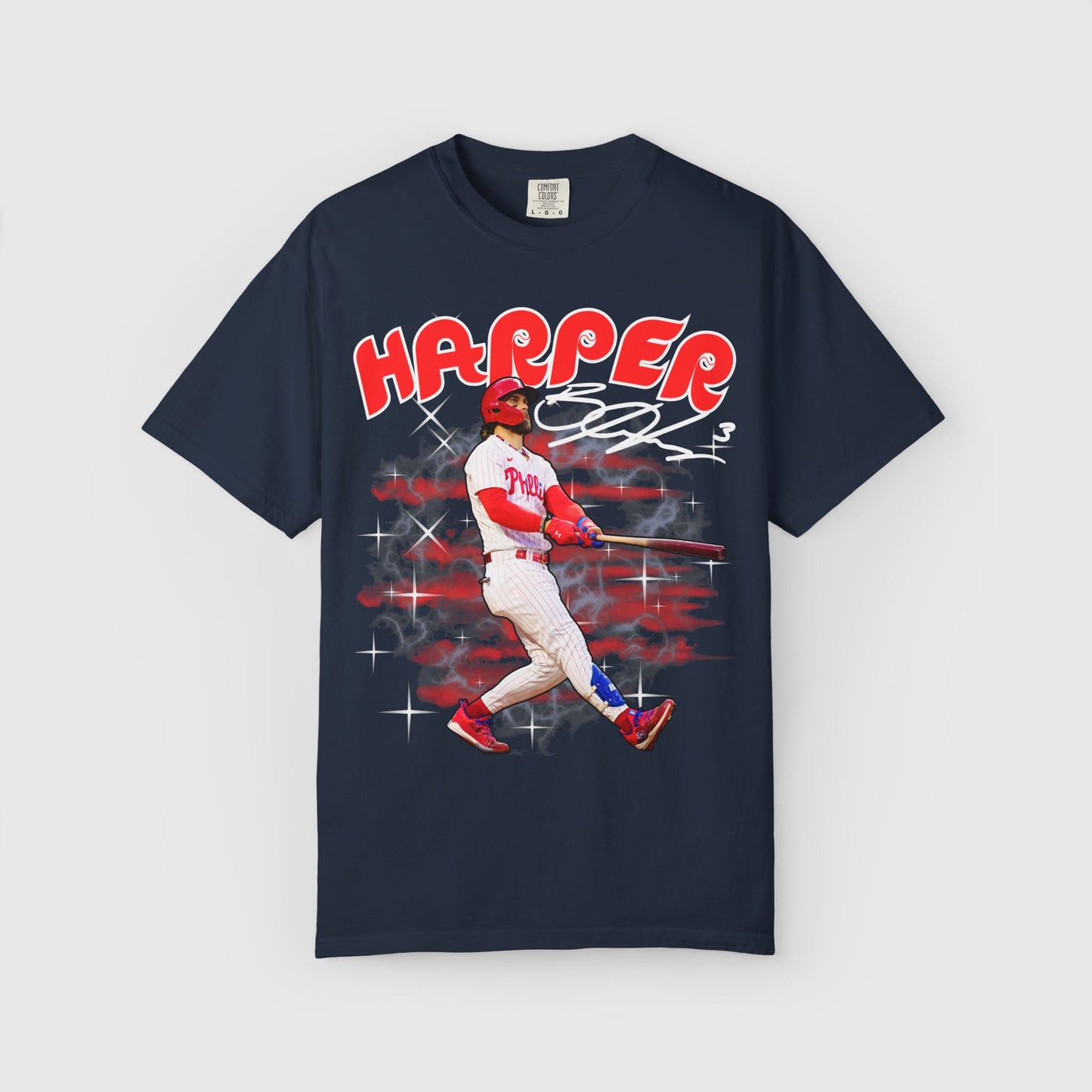 Bryce Harper Signature Tee Product Pic Navy