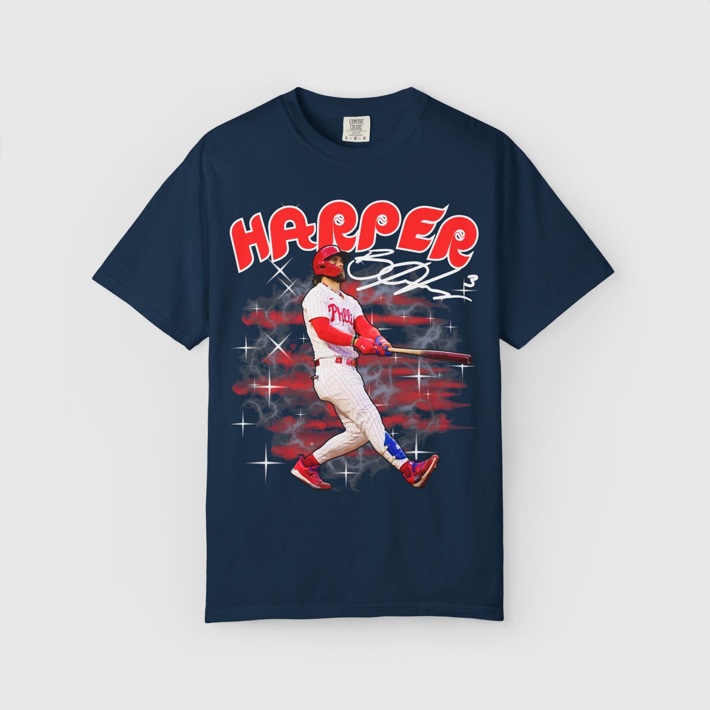 Bryce Harper Signature Tee Product Pic True Navy