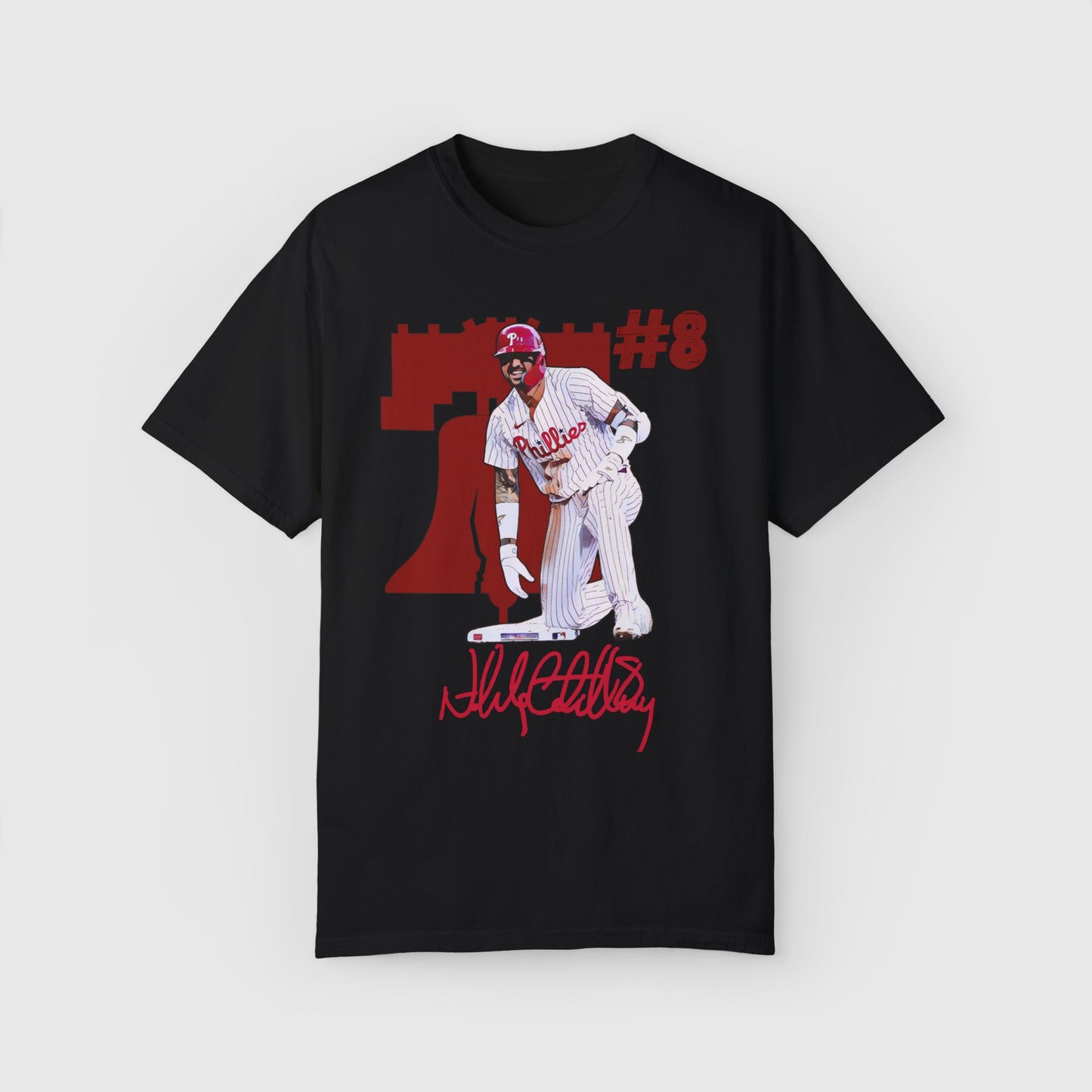 Castellanos Cartoon Sig Tee Product Pic Black