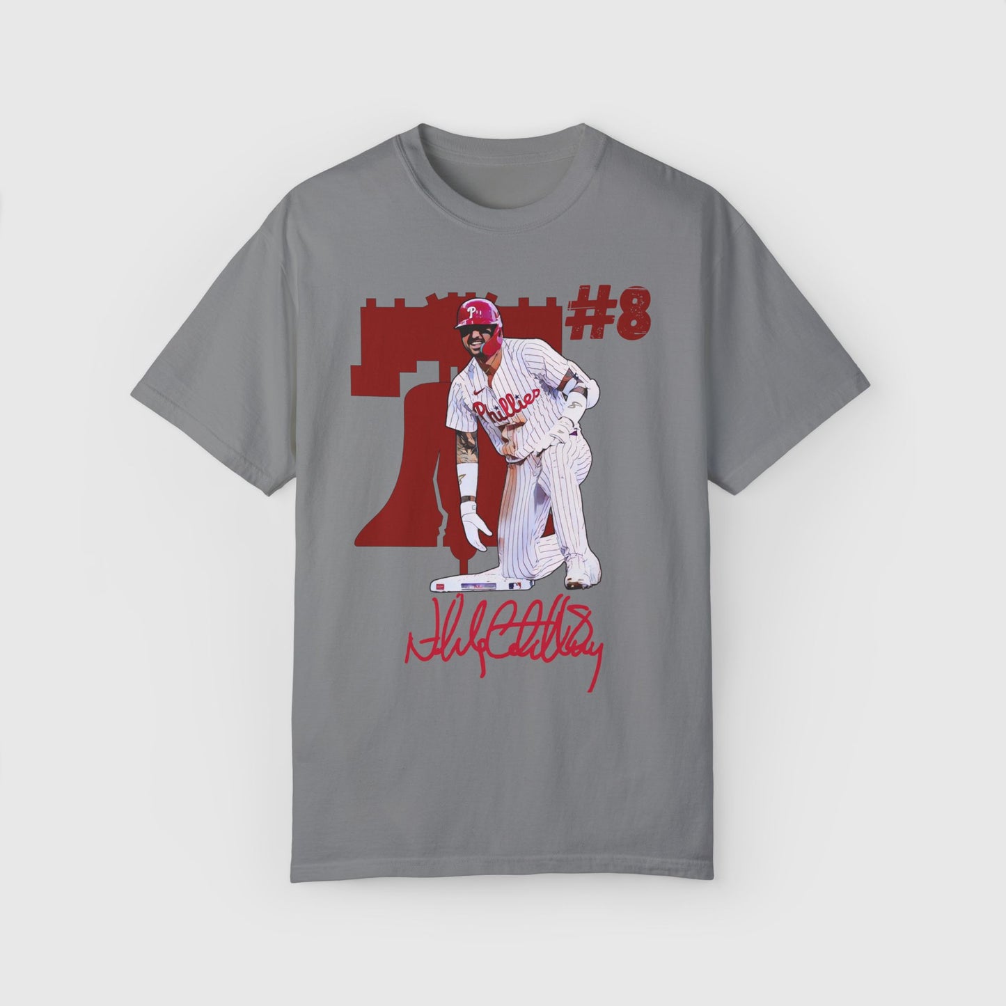 Castellanos Cartoon Sig Tee Product Pic Granite
