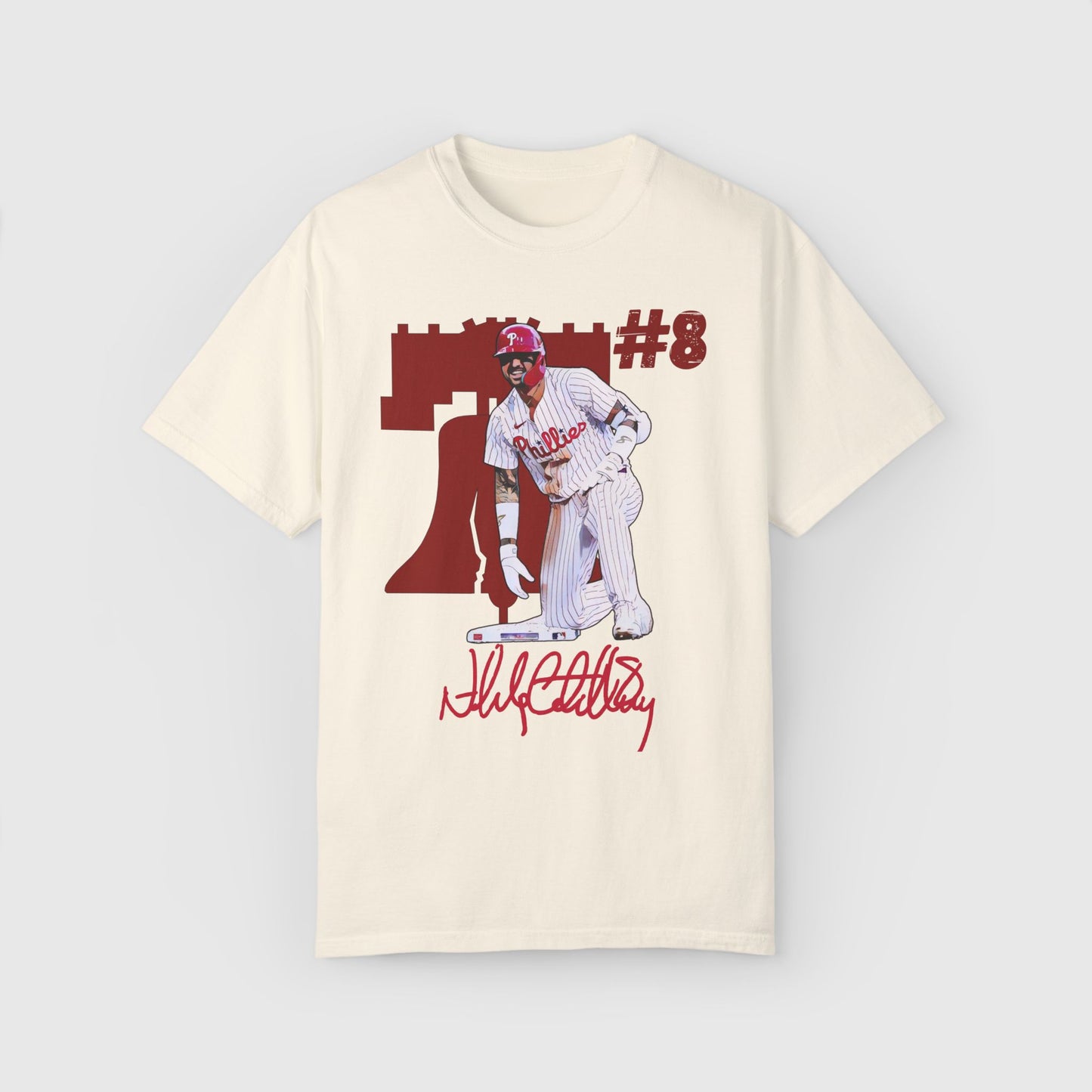 Castellanos Cartoon Sig Tee Product Pic Ivory