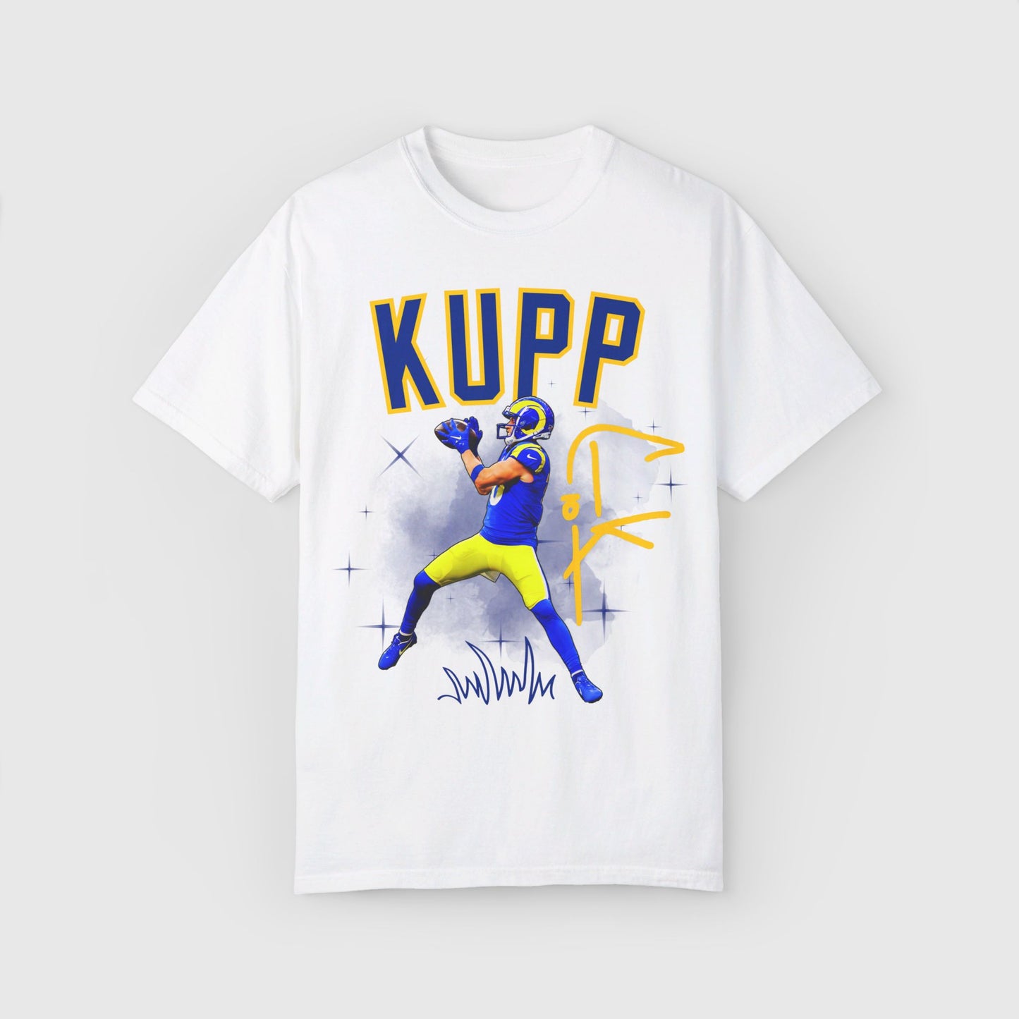 Cooper Kupp Signature Tee Product Pic Front White