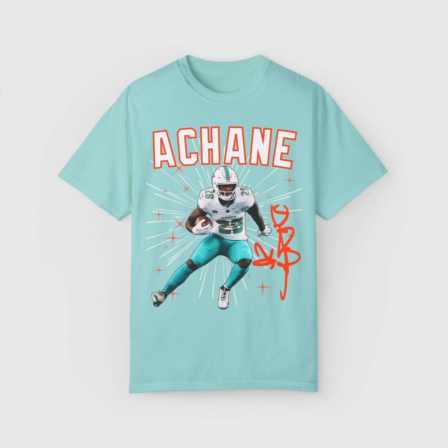 De'von Achane Signature Tee Chalky Mint
