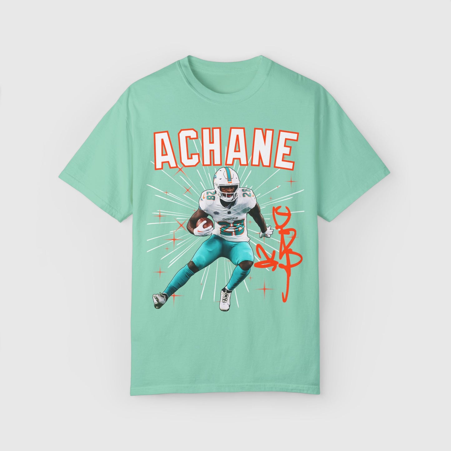 De'von Achane Signature Tee Island Reef