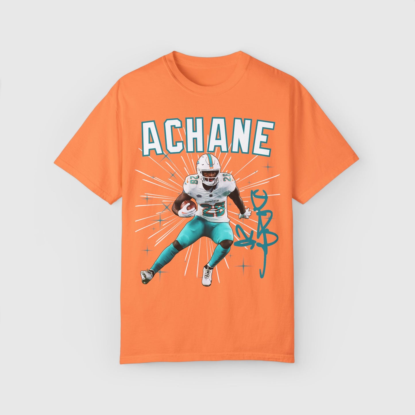 De'von Achane Signature Tee Melon