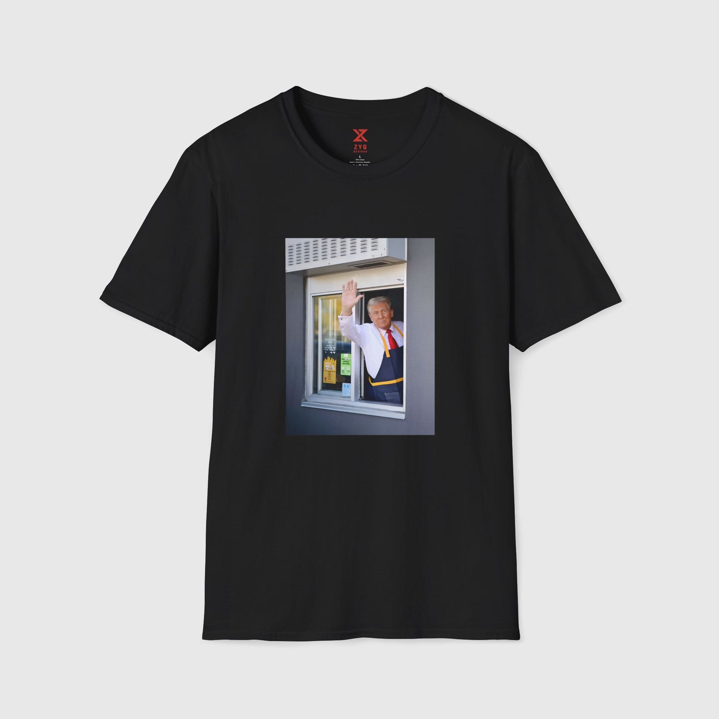Donald Trump McDonald's Tee Product Pic Black