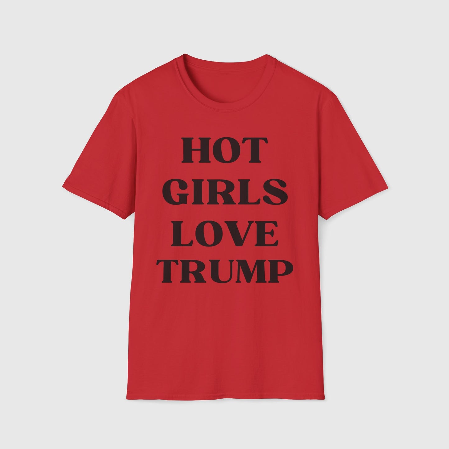 Hot Girls Love Trump Tee Product Pic Front Red