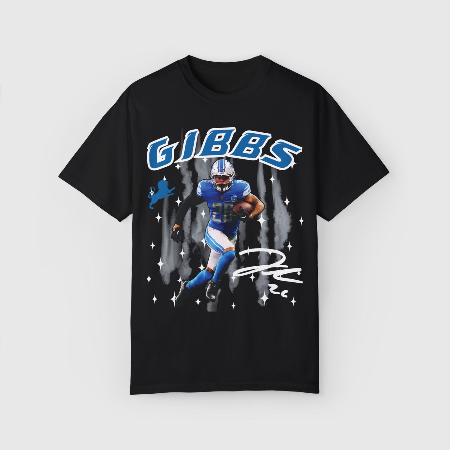 Jahmyr Gibbs Signature Tee Product Pic Black