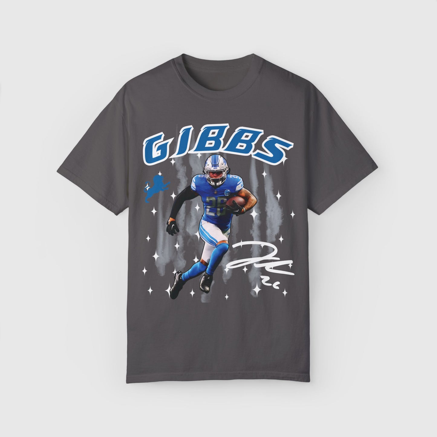 Jahmyr Gibbs Signature Tee Product Pic Graphite