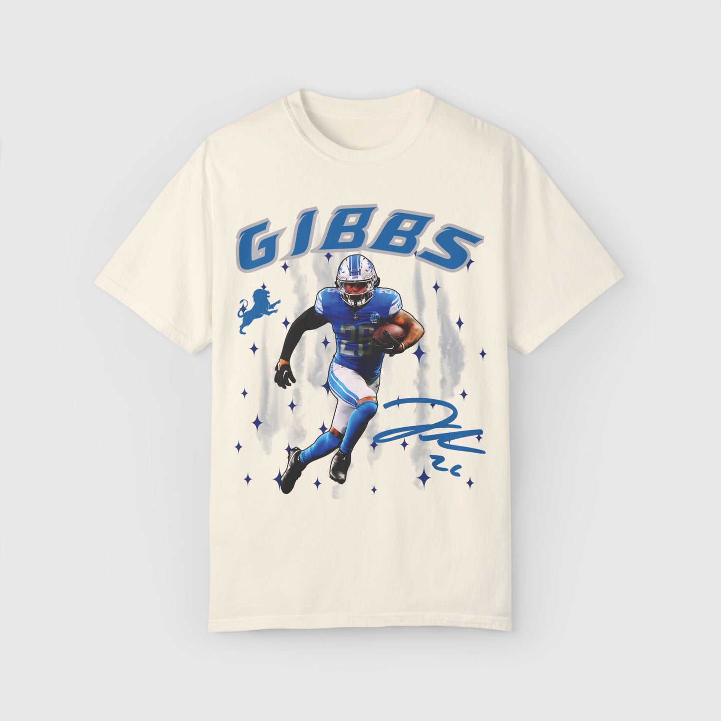 Jahmyr Gibbs Signature Tee Product Pic Ivory