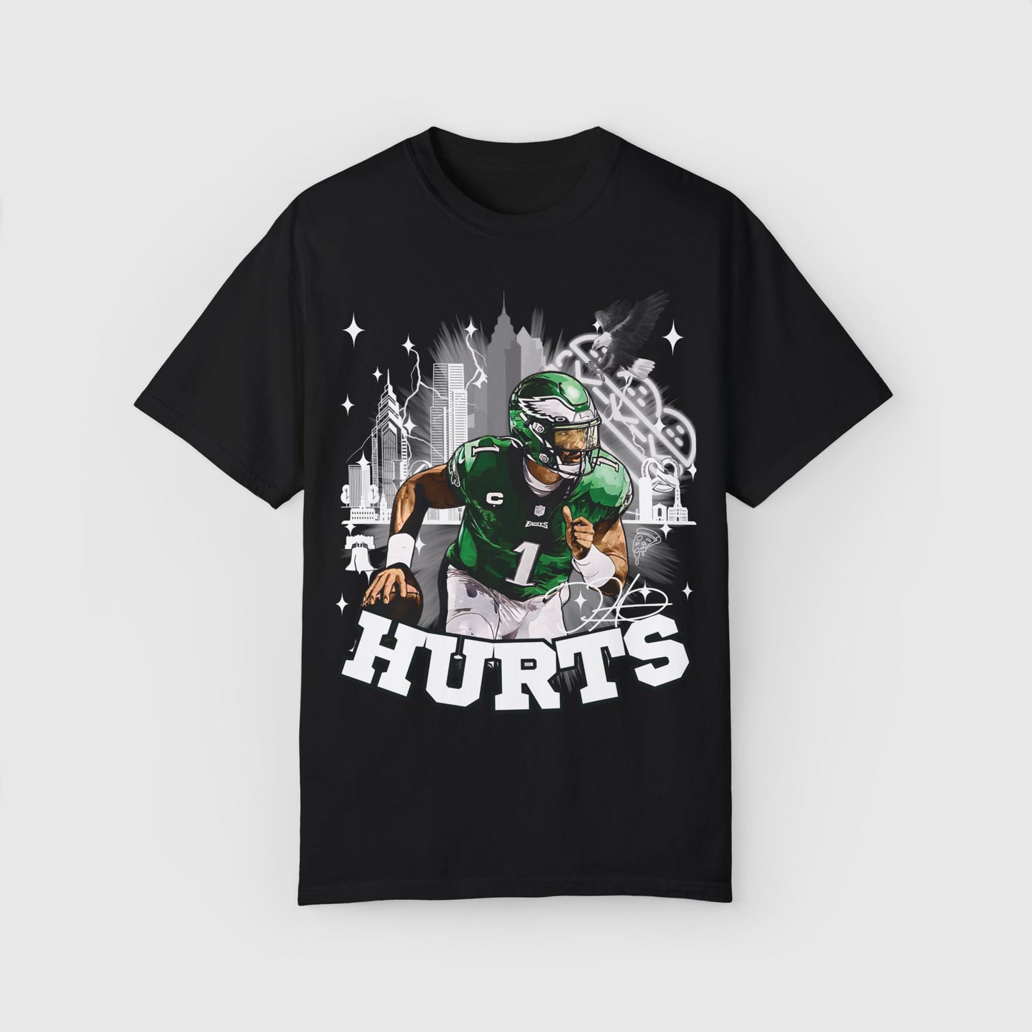 Jalen Hurts City Tee Black