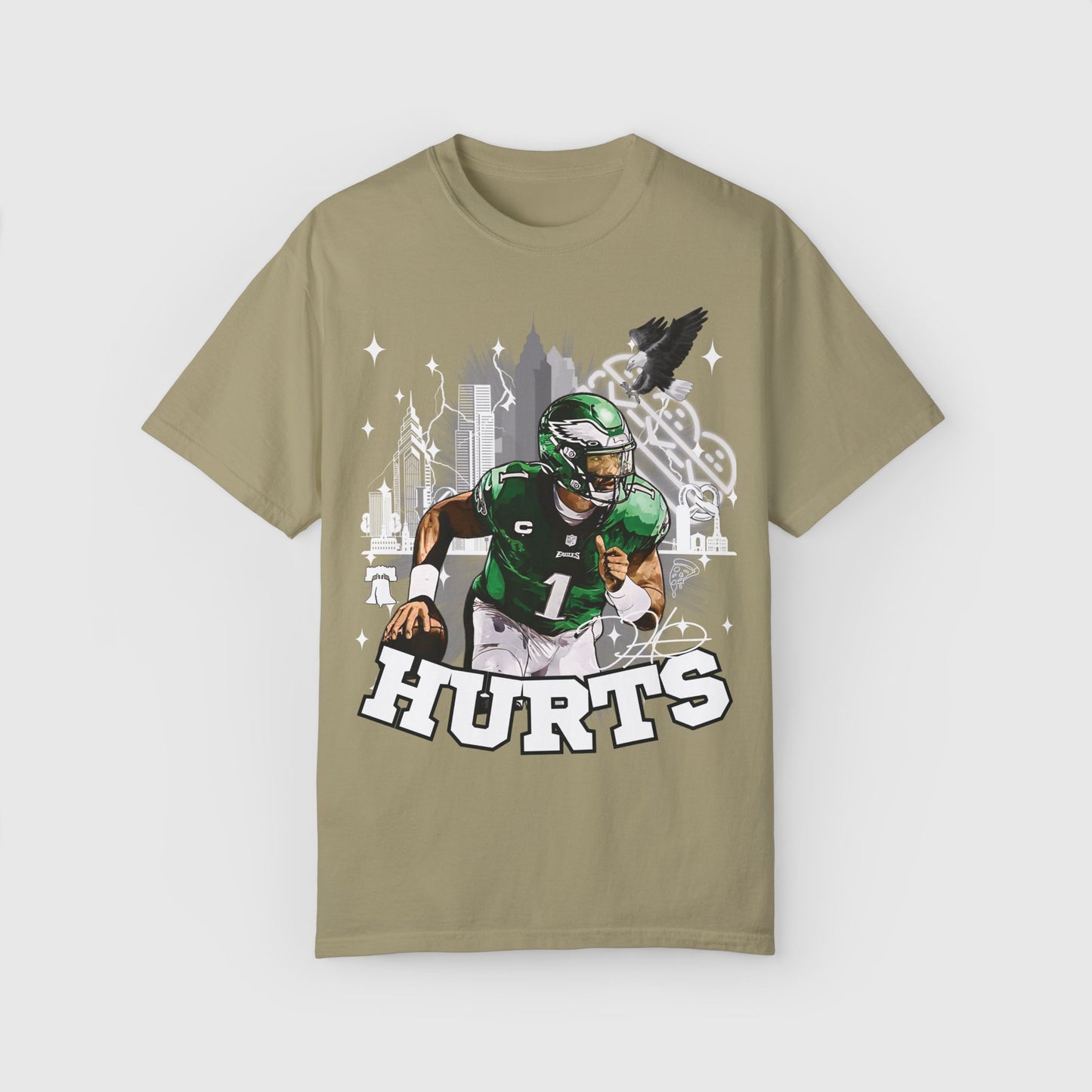 Jalen Hurts City Tee Khaki