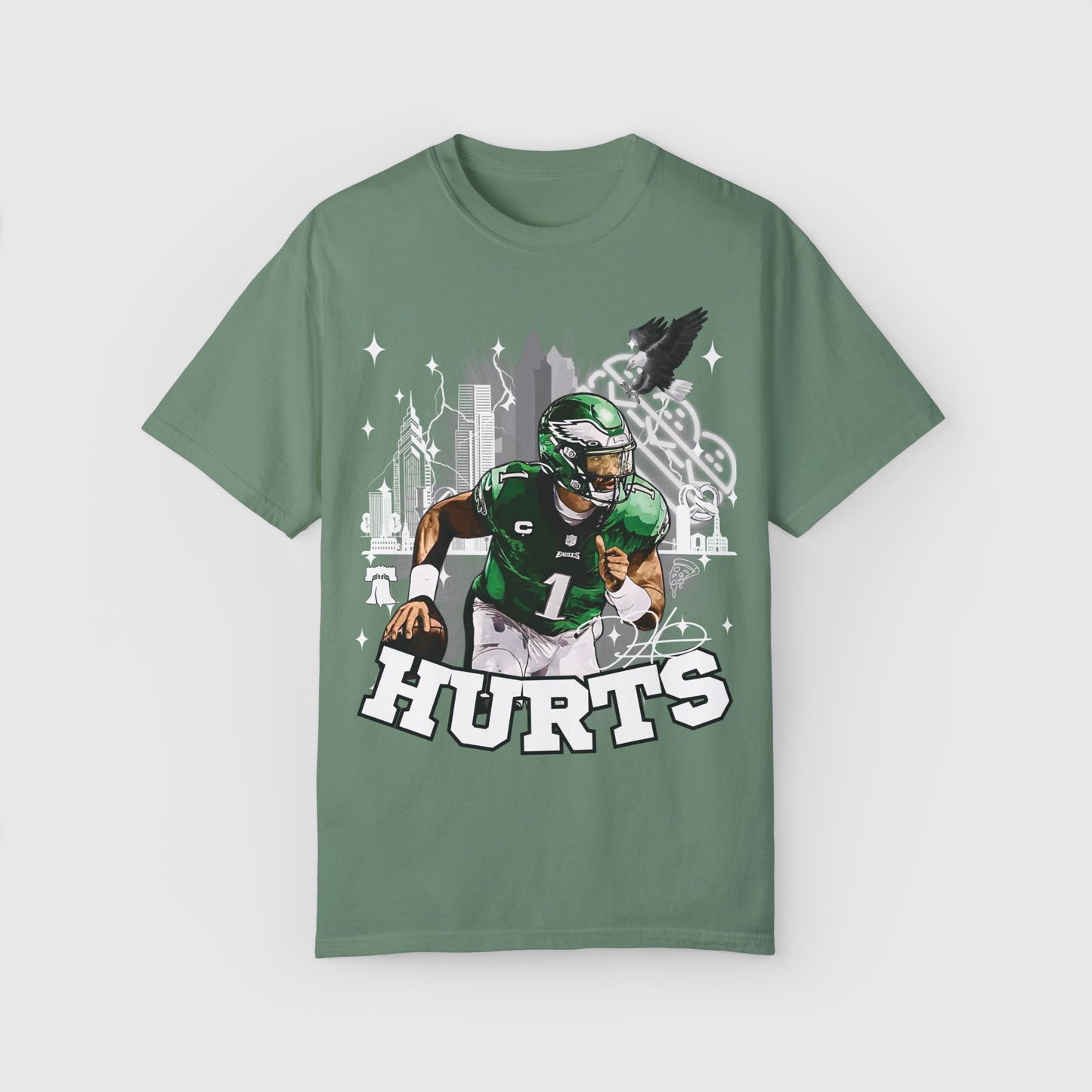 Jalen Hurts City Tee Light Green