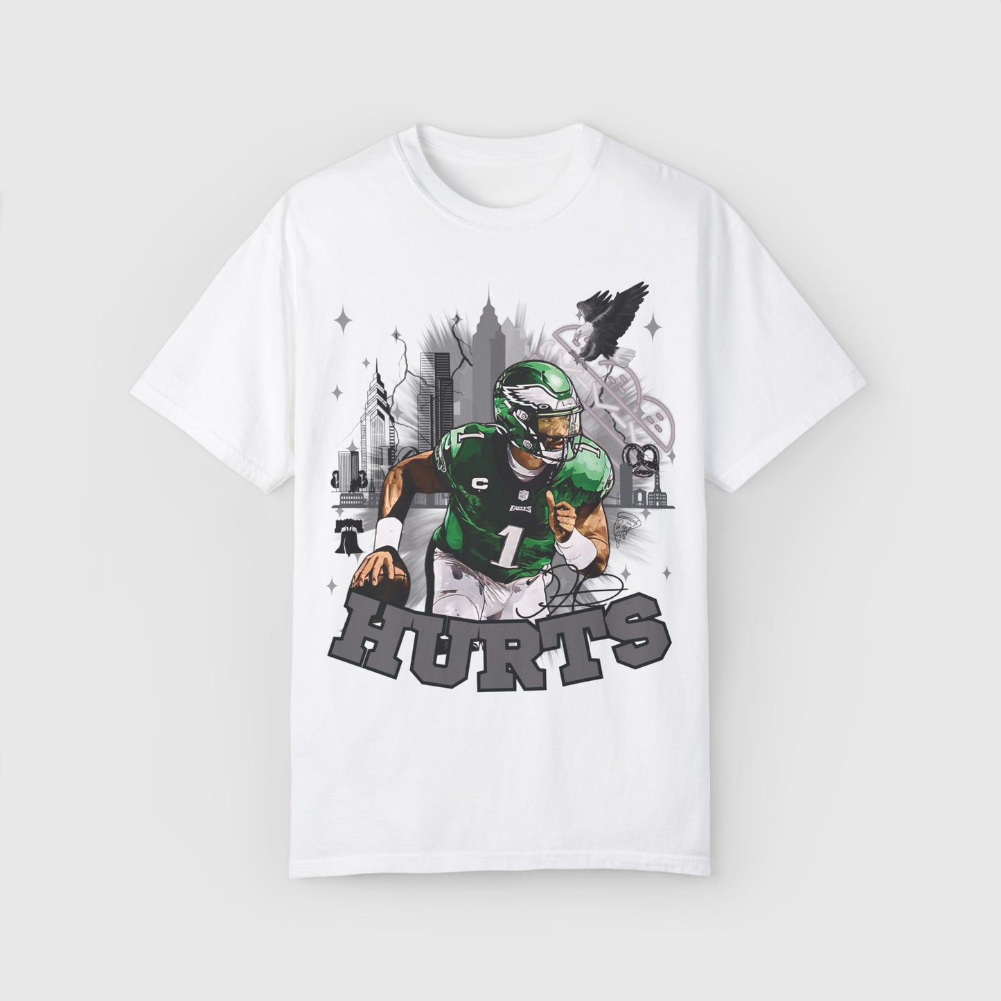 Jalen Hurts City Tee White