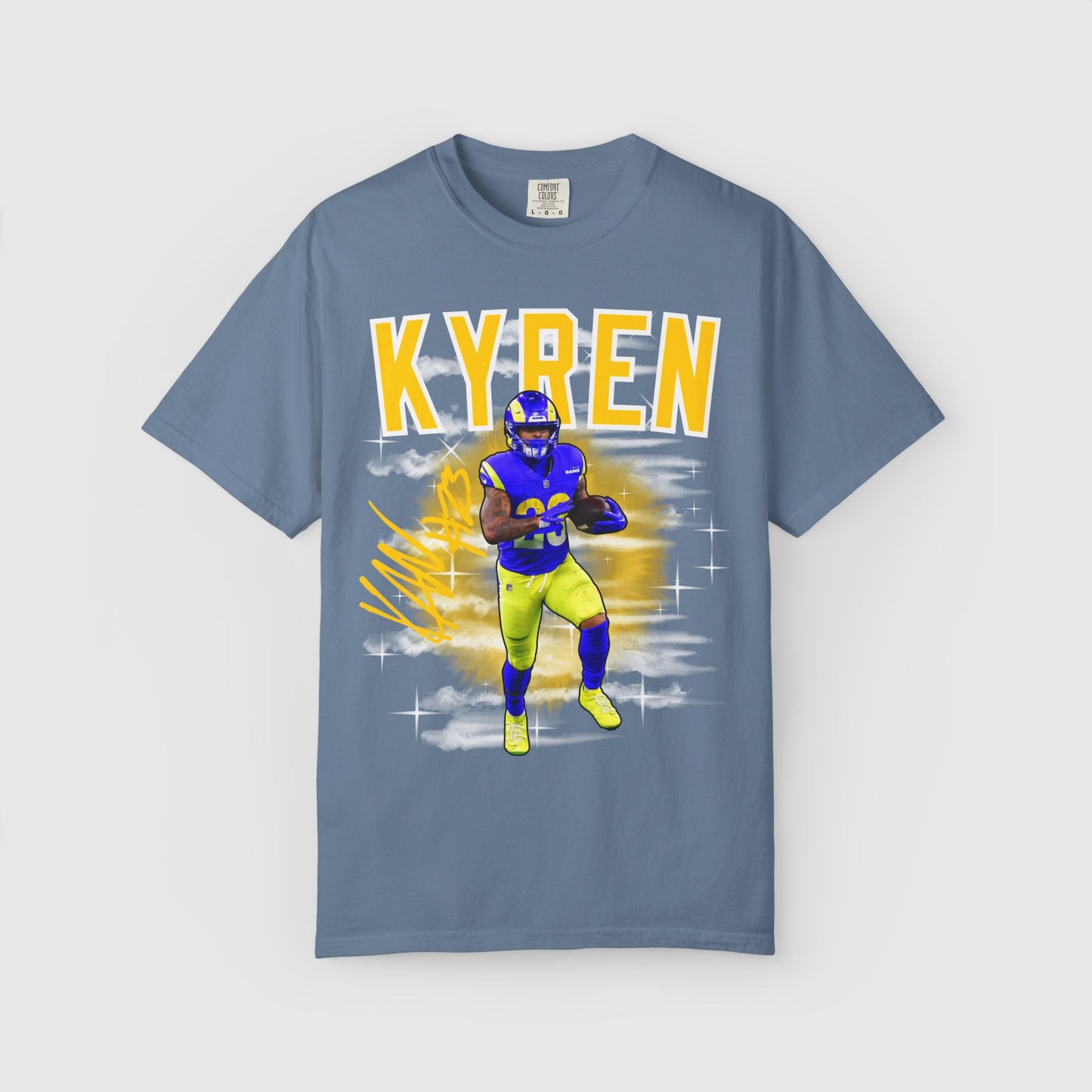 Kyren Williams Signature Tee Blue Jean
