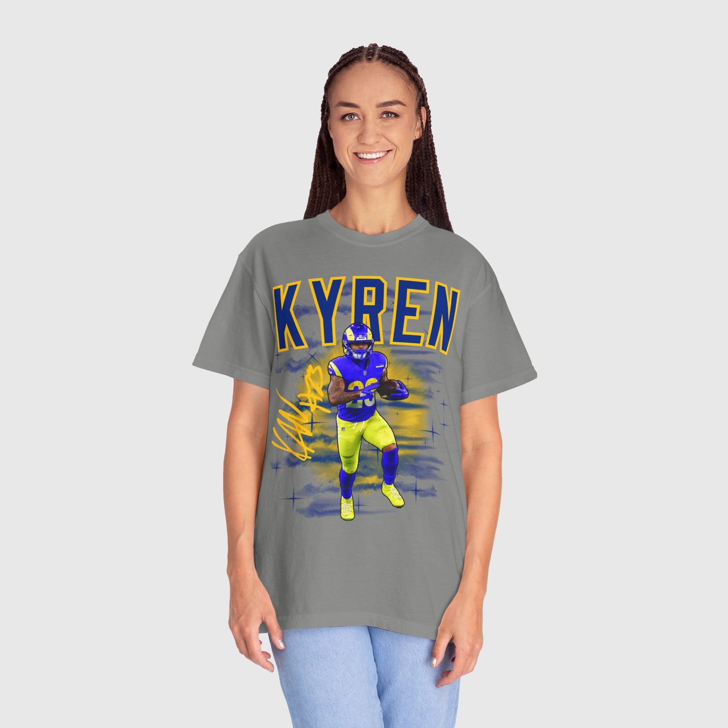 Kyren Williams Signature Tee Granite Mock Female