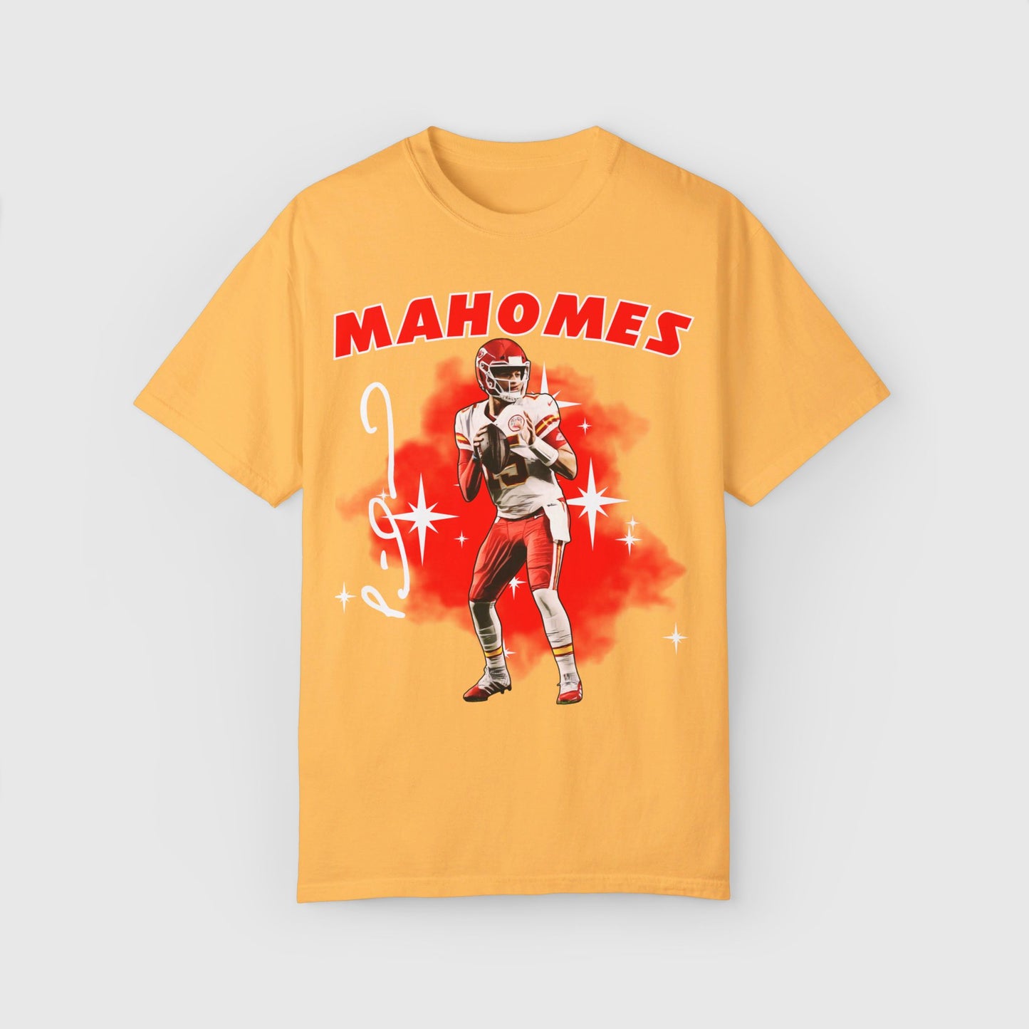 Mahomes Signature Ink Art Tee Product Pic Front Citrus