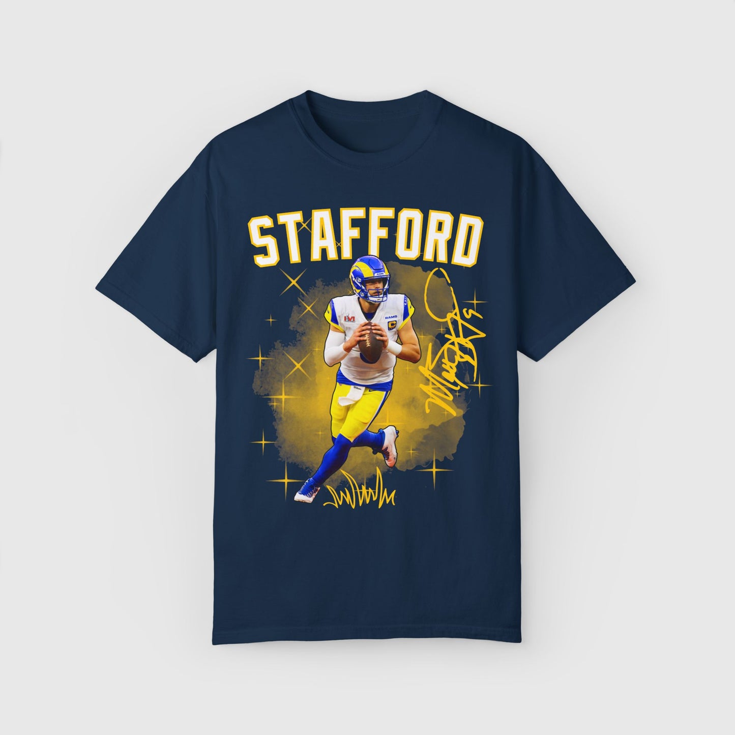Matt Stafford Signature Rams Tee Product Pic Navy