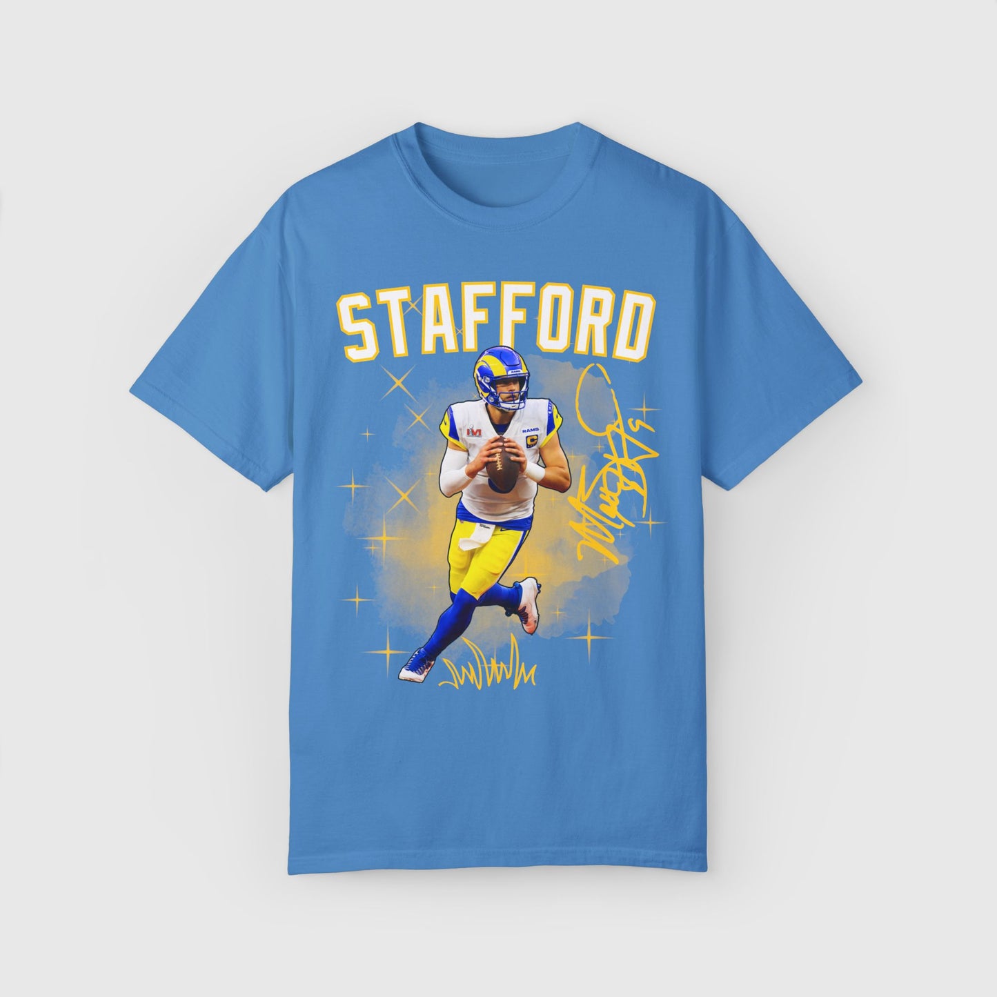 Matt Stafford Signature Rams Tee Product Pic Royal Caribbean