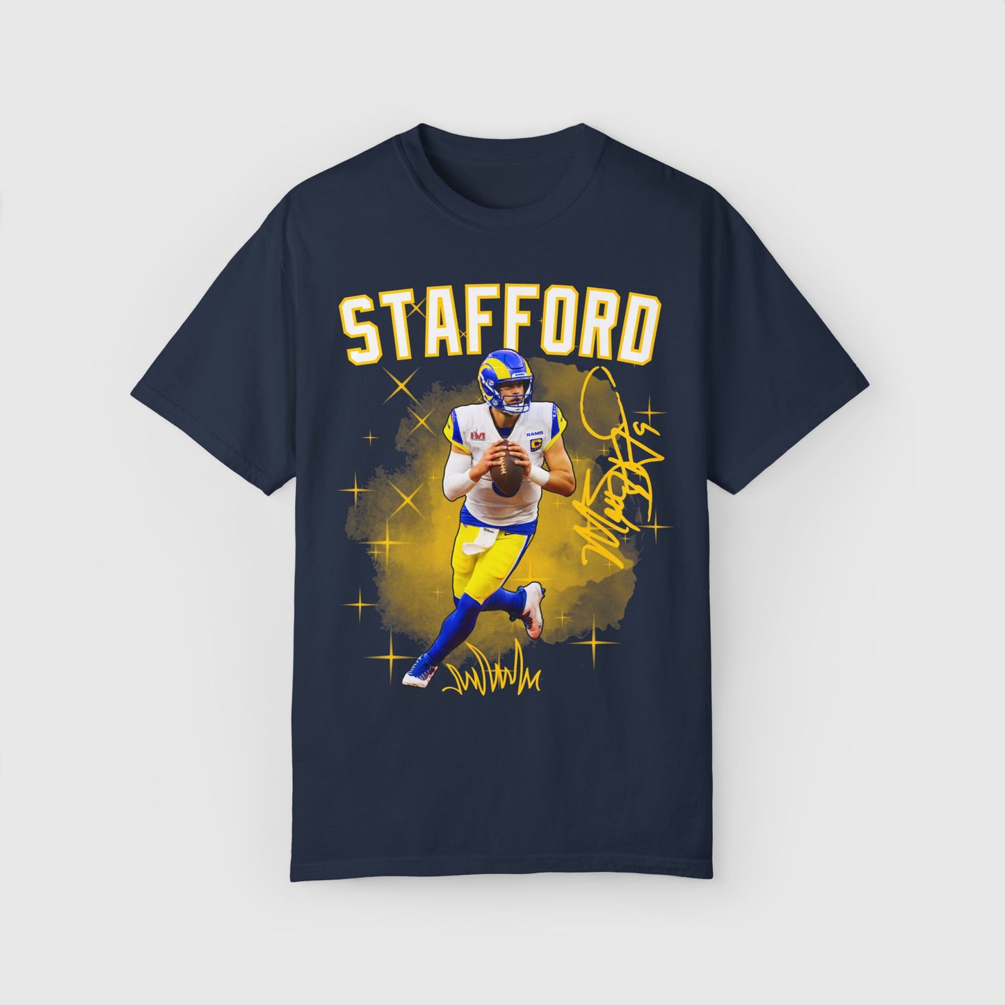Matt Stafford Signature Rams Tee Product Pic True Navy