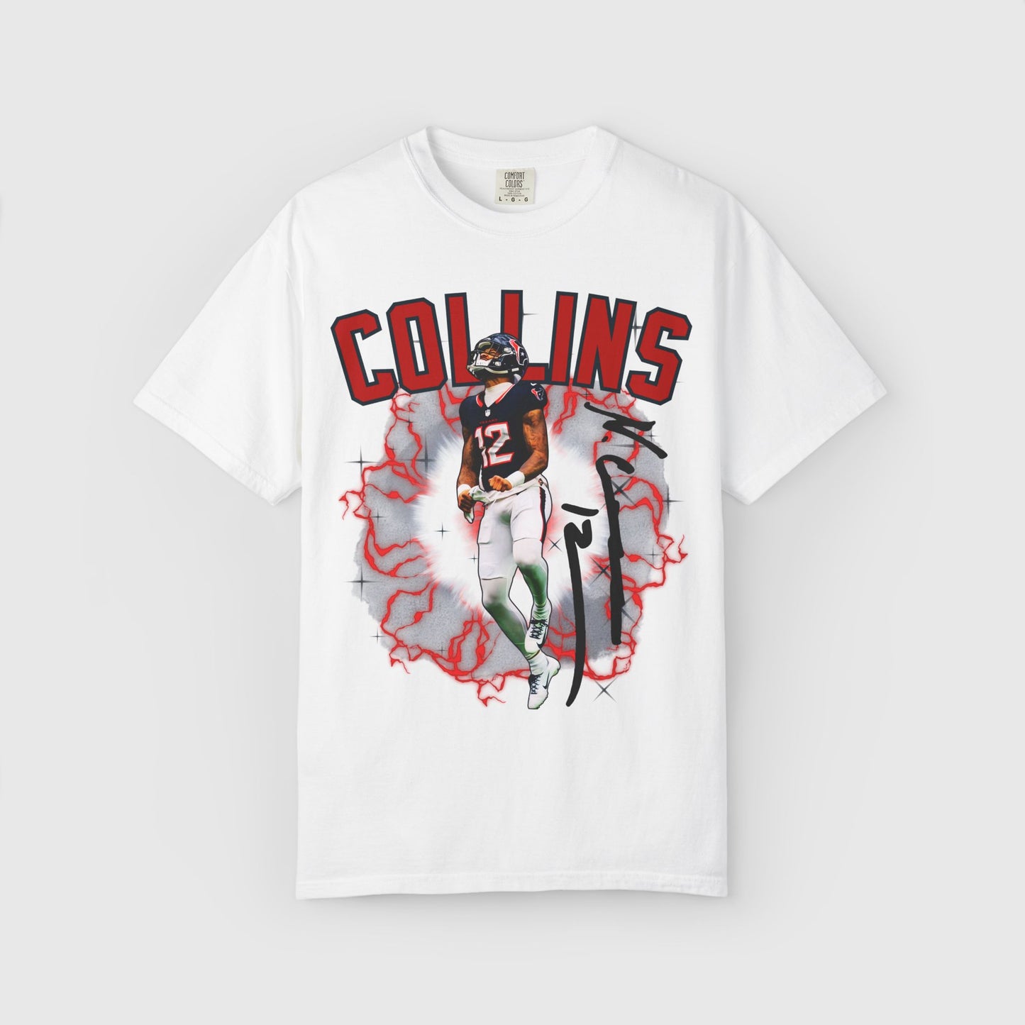 Nico Collins Texans Signature Tee Product Pic White